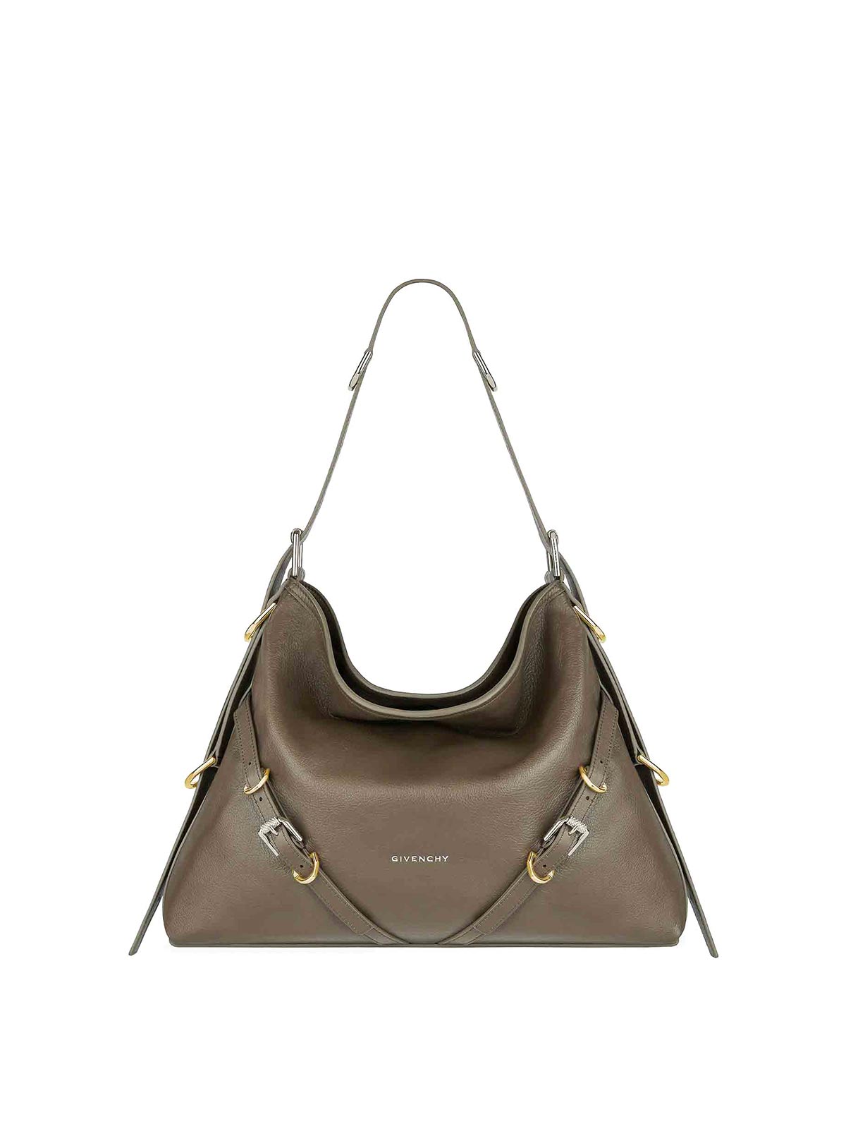 Givenchy Voyou Crossbody Bag In Taupe