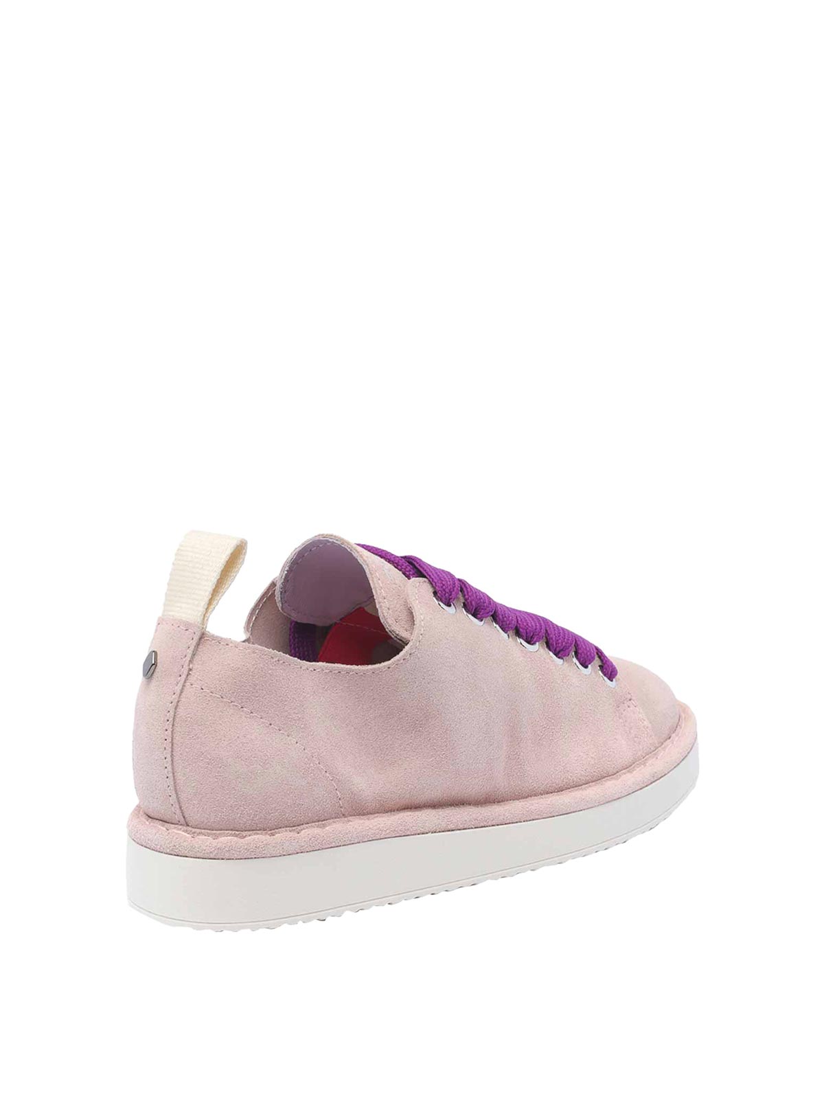 Shop Pànchic Pink Suede Sneakers In Nude & Neutrals