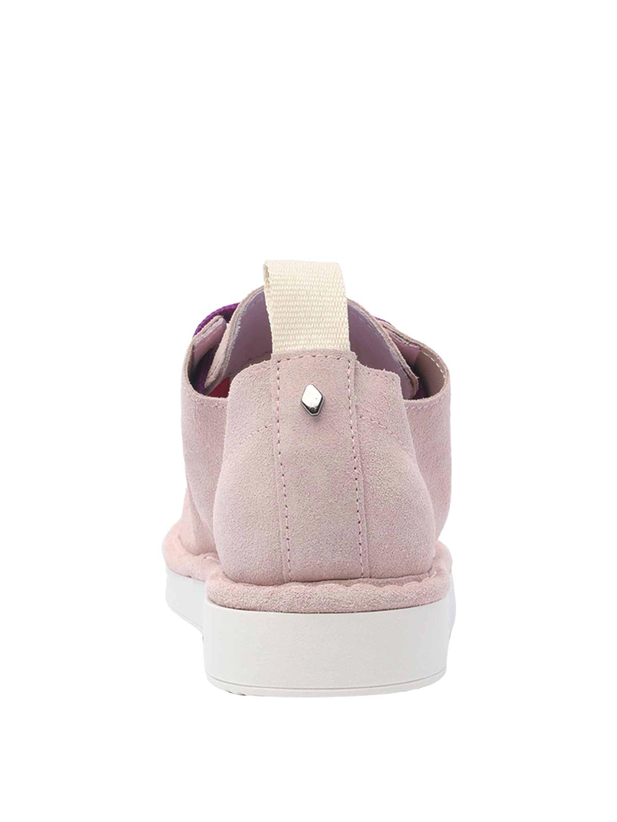 Shop Pànchic Pink Suede Sneakers In Nude & Neutrals