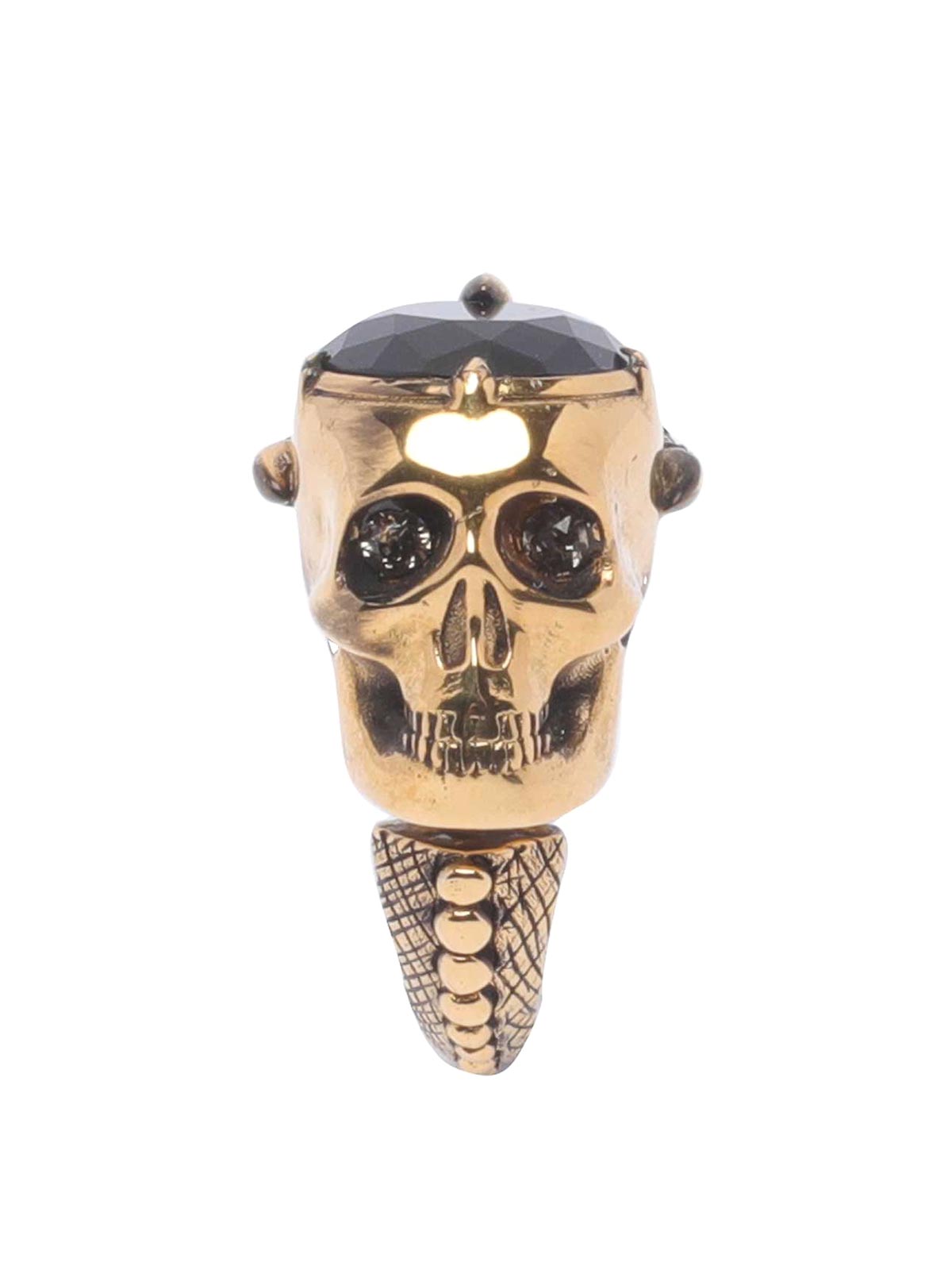 Alexander Mcqueen Victorian Skull Ring - Gold|728366J160T8048