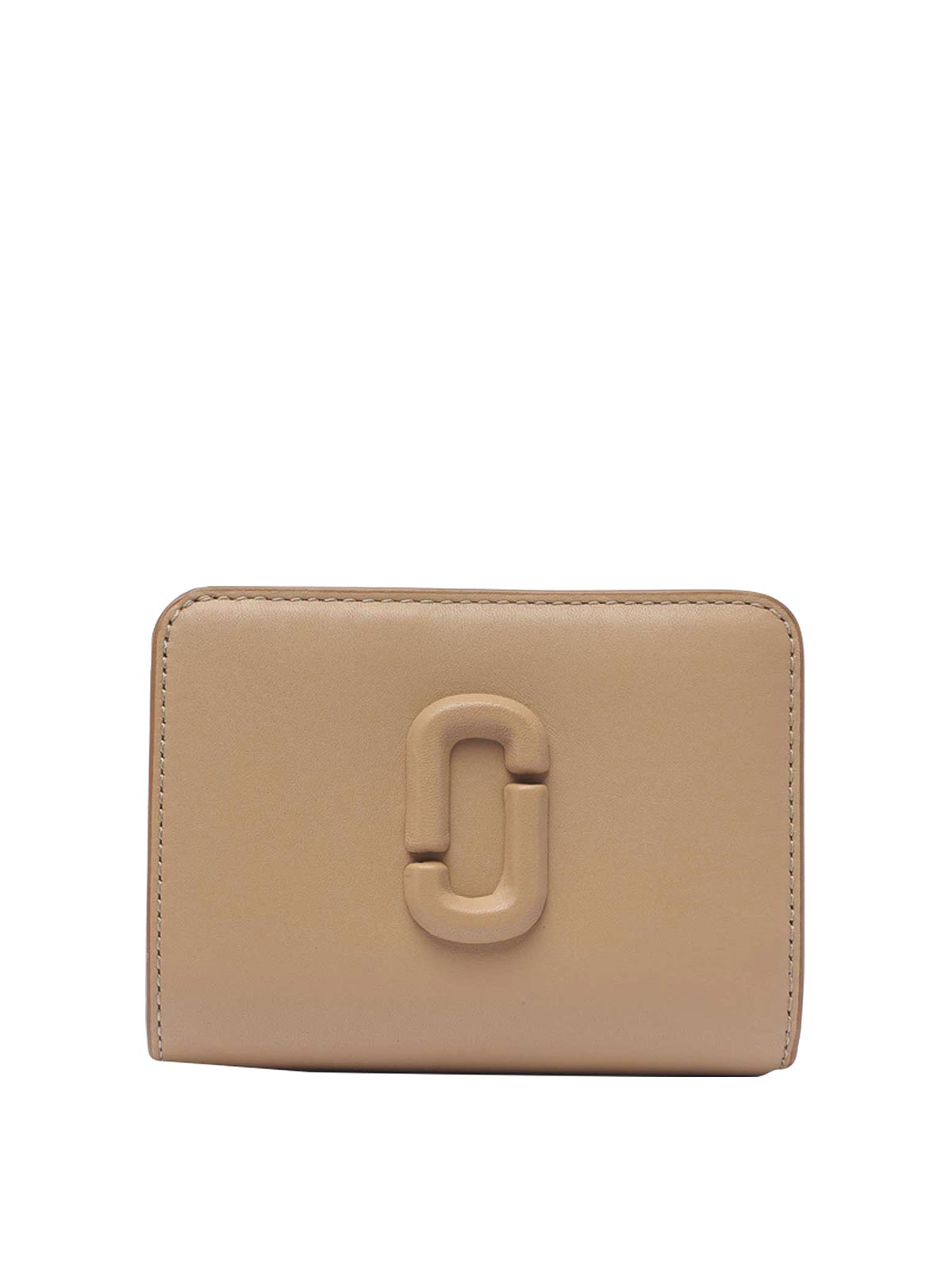 Marc Jacobs The Mini Compact Wallet In Neutral