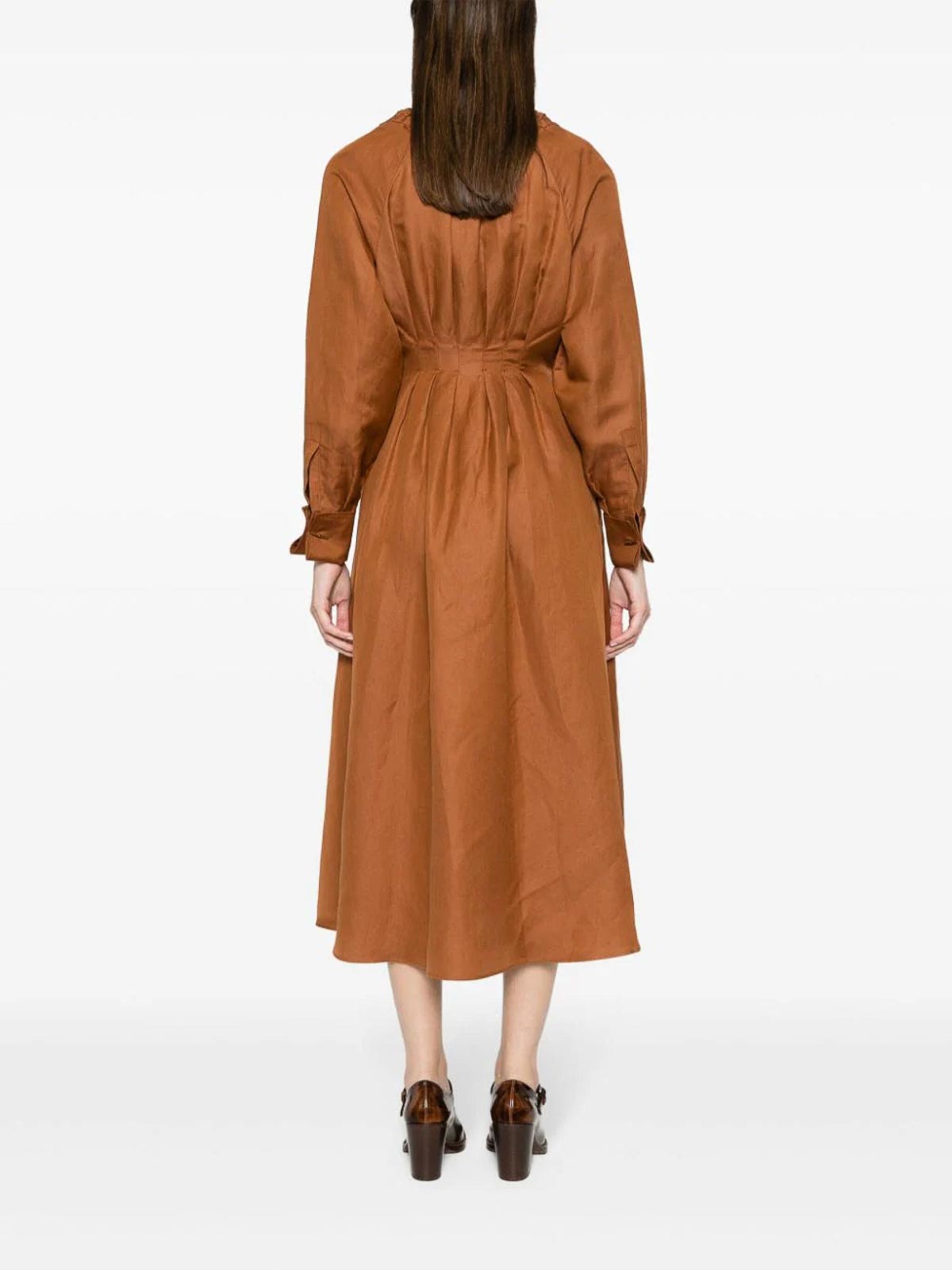 ワンピース MM Max Mara Woman Dress Brown 2516221048600 013 Brown arda ribbed dress Maxmara - women - MAXMARA
