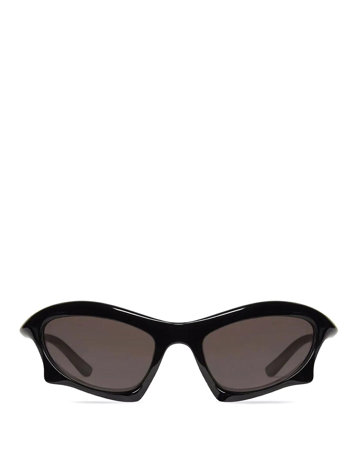 Balenciaga Bat Rectangle sunglasses - Black|699455T00070941000