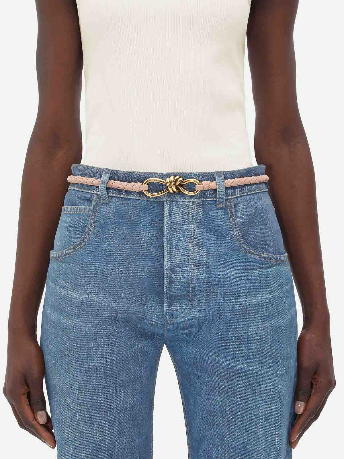 Bottega Veneta Woved Belt Beige Women 766135V0HW10946915