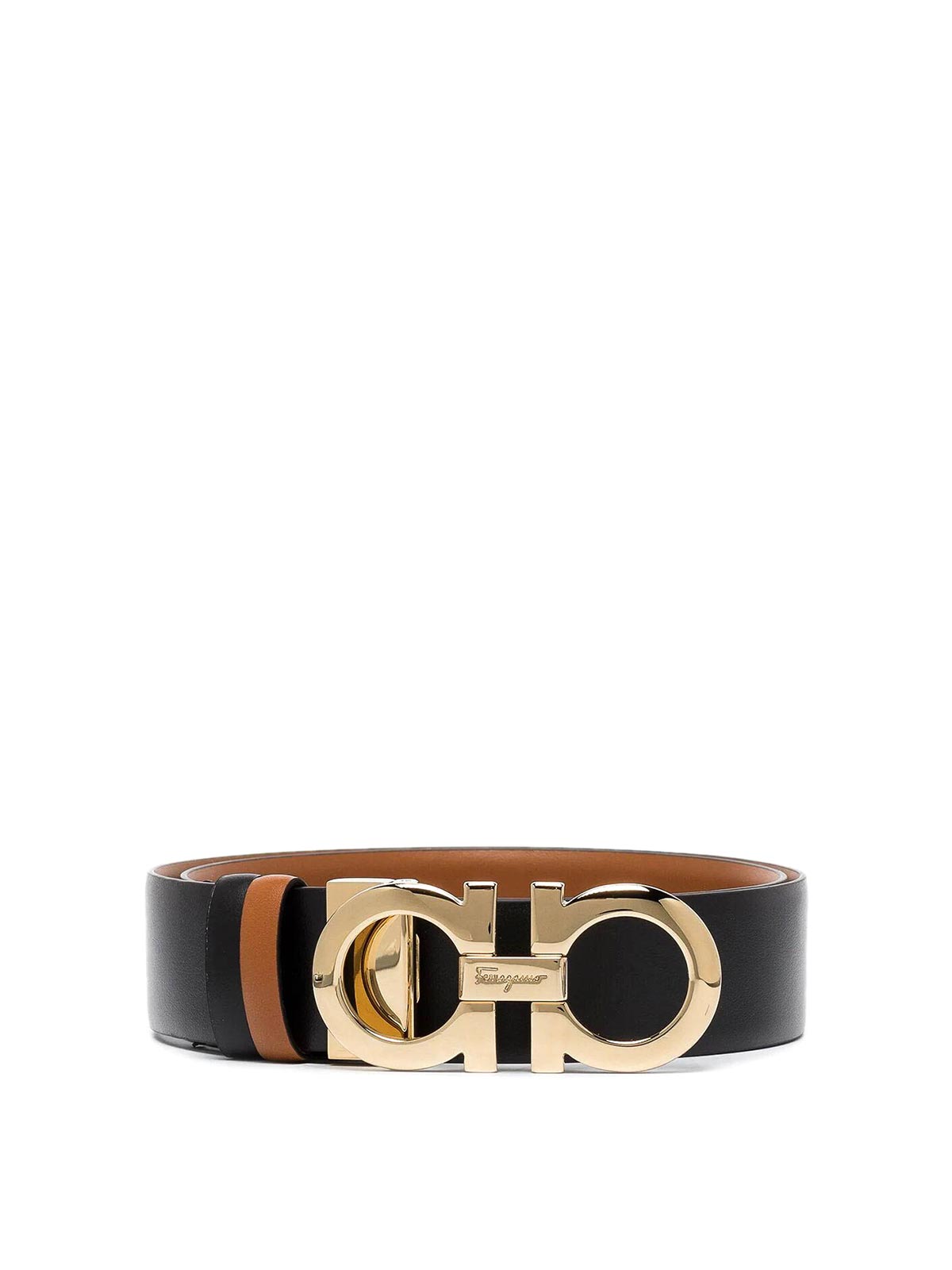 Ferragamo Leather Belt In Multi