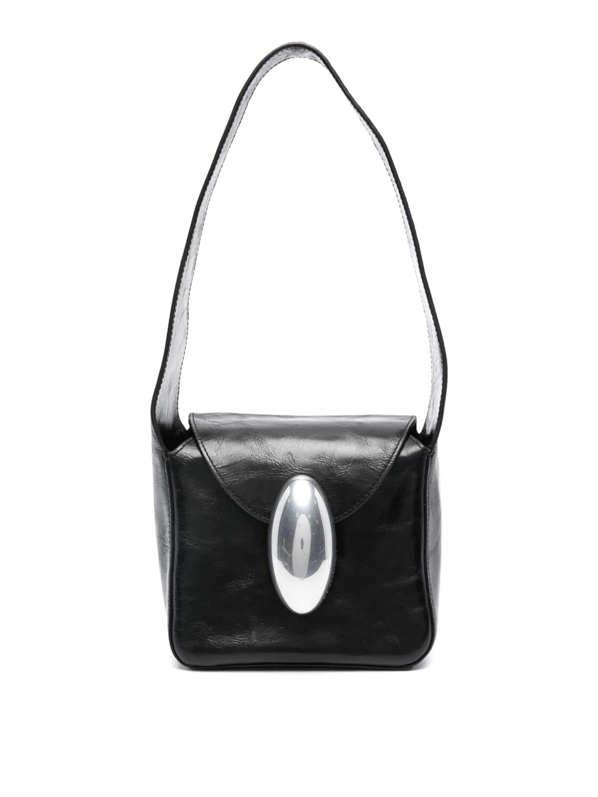 Shop Alexander Wang Dome Slouchy Small Hobo In Black