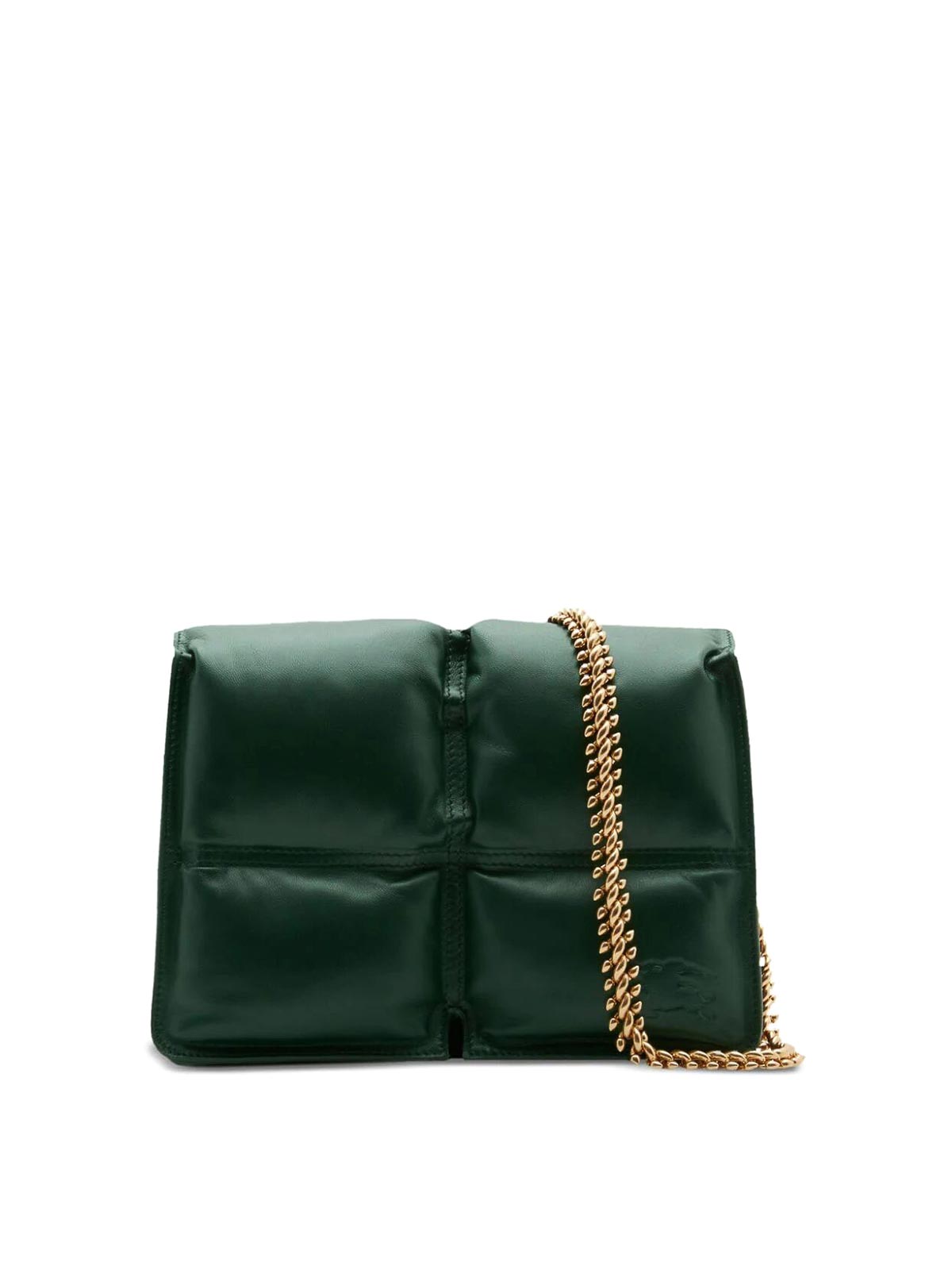 Burberry Quilted Chain Bag In Green