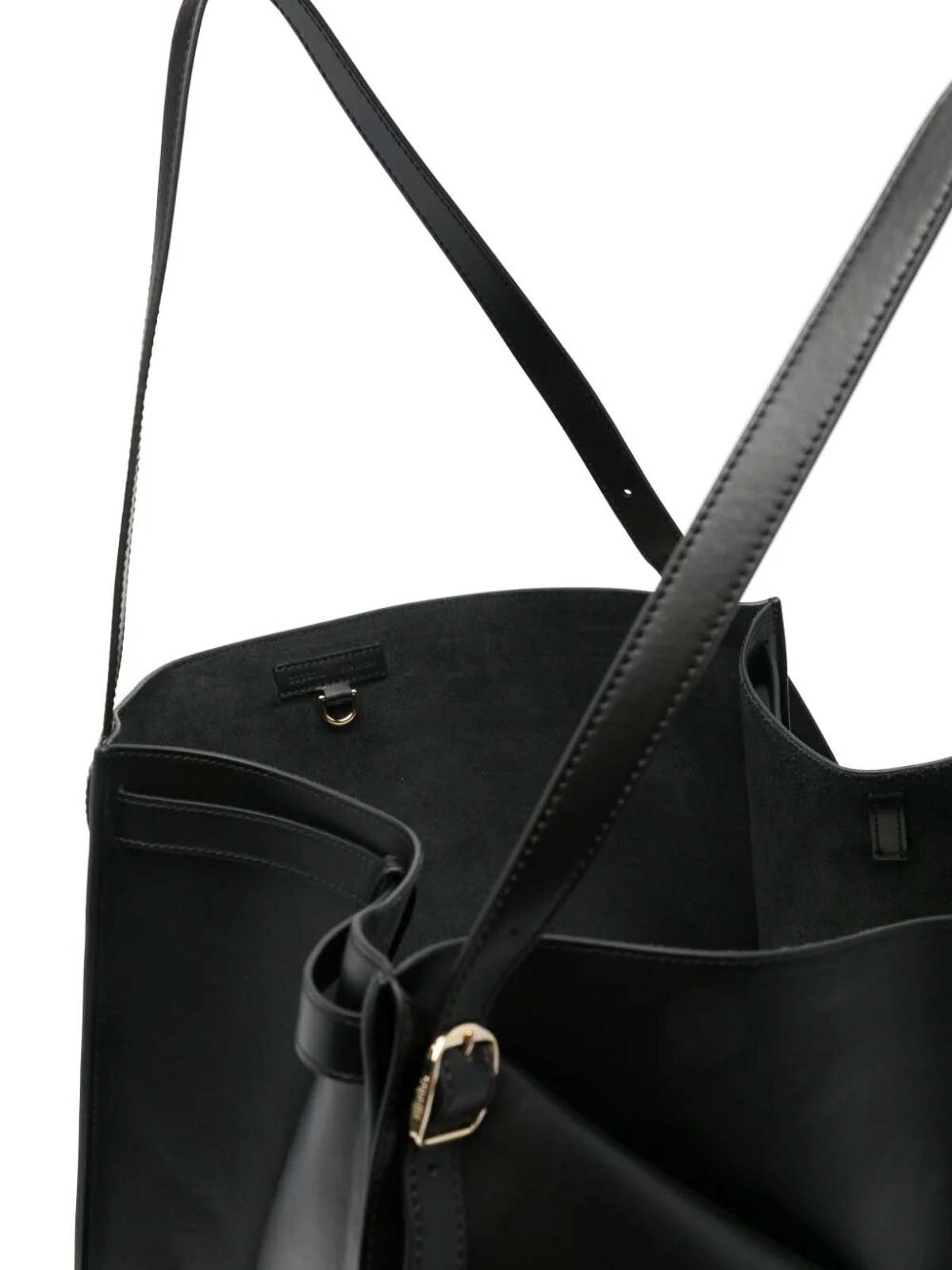Shop Coperni Belt Cabas Bag In Black