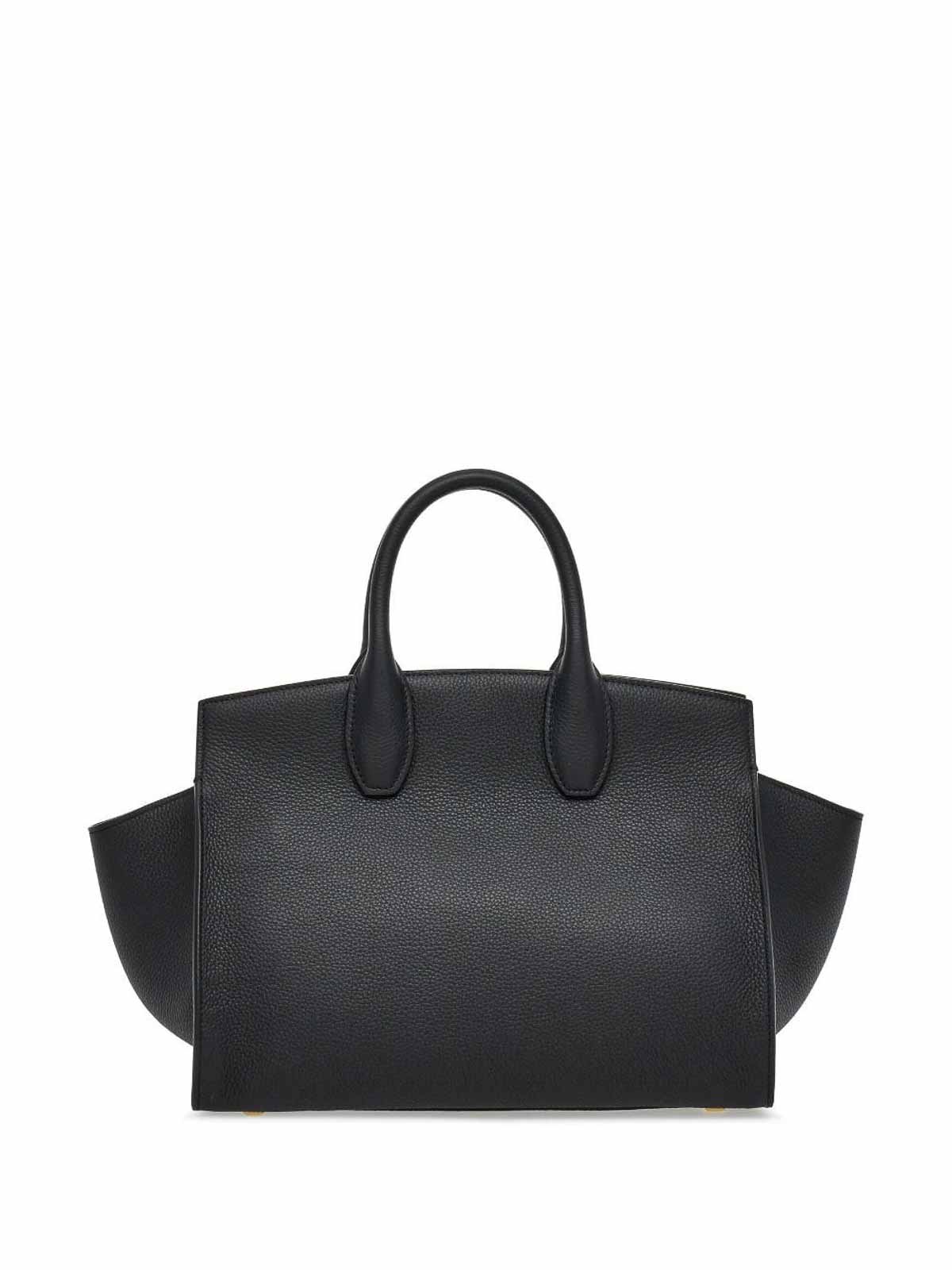 Shop Ferragamo Medium Tote Bag In Black
