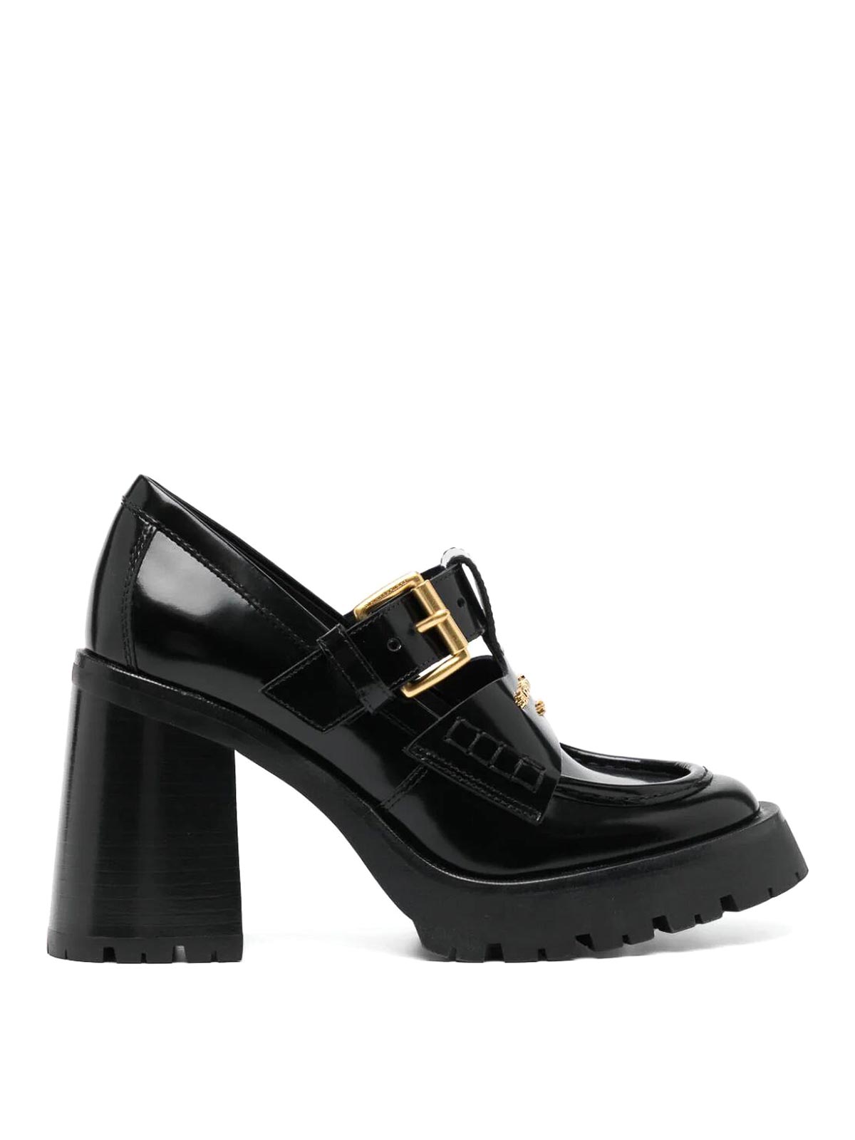 Shop Alexander Wang Loafers With Plateau In Black