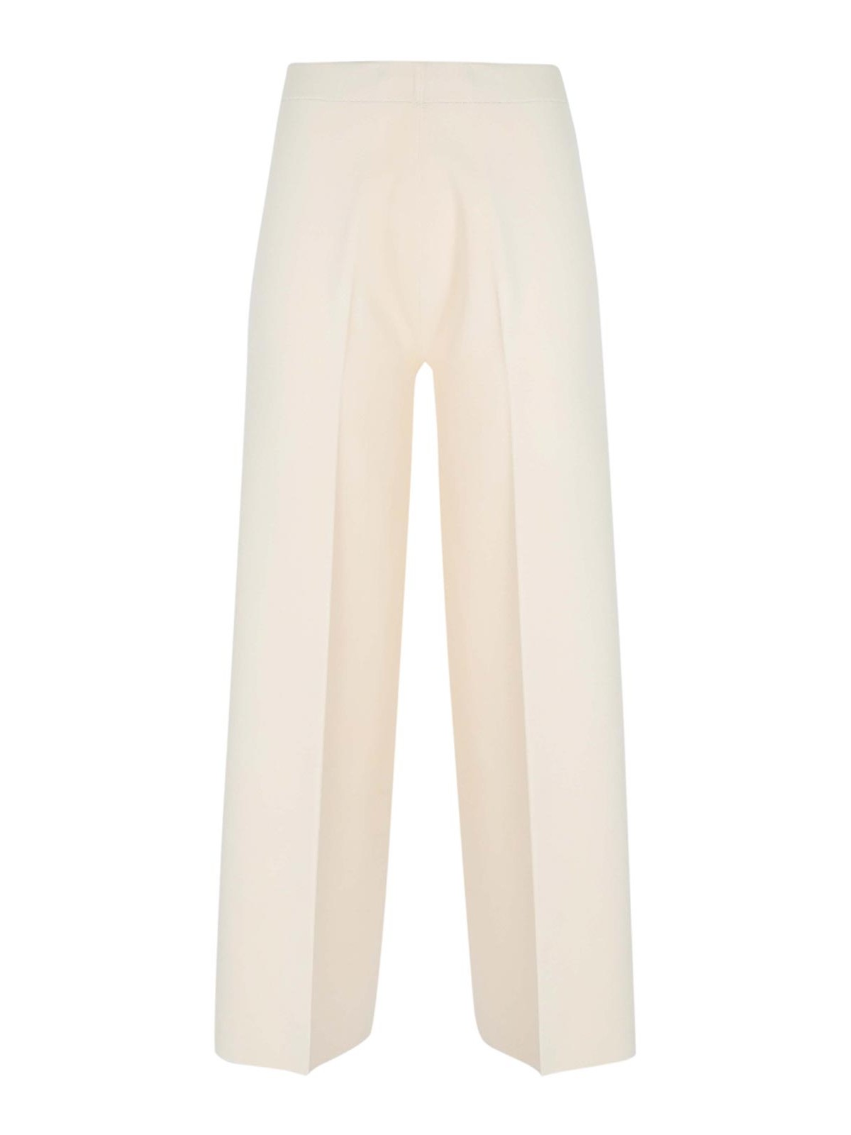 D Exterior Viscose Trousers In Neutral