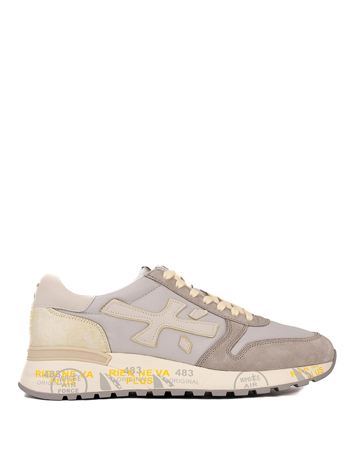 Premiata Leather Sneakers In Neutral