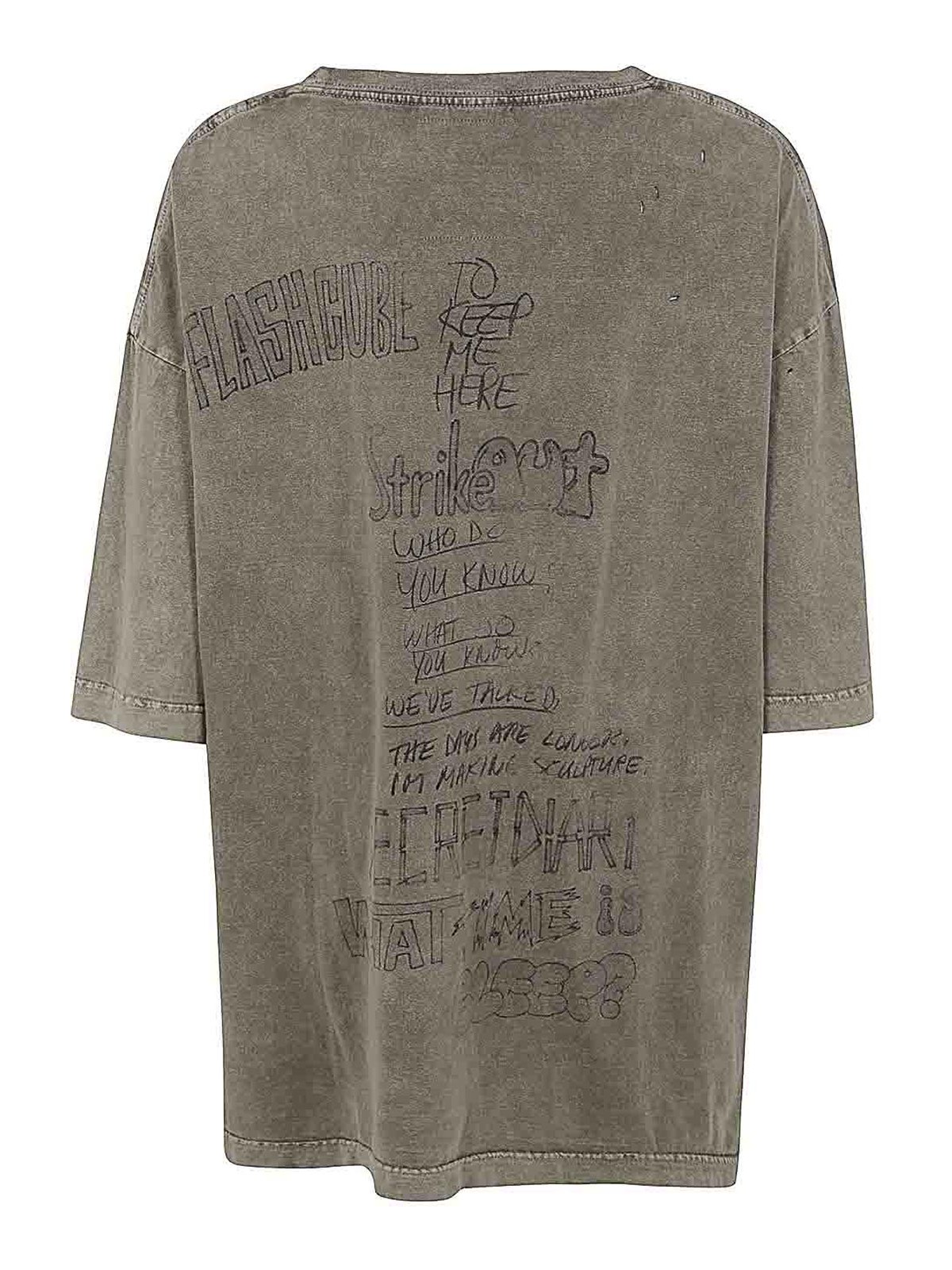 Maison Mihara Yasuhiro Bleached Tee - Grey - Men|A12TS602BEIGE