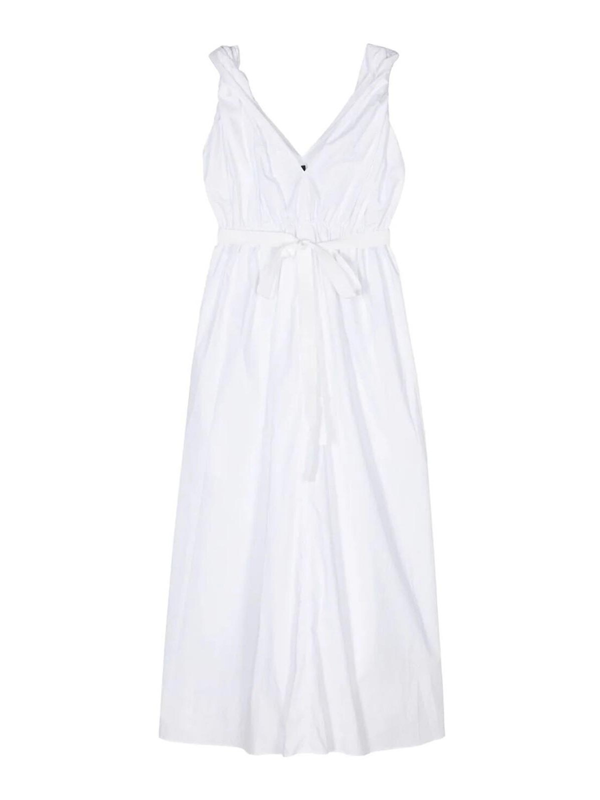 Shop Sofie D'hoore Elastic Waist Dress In Blanco