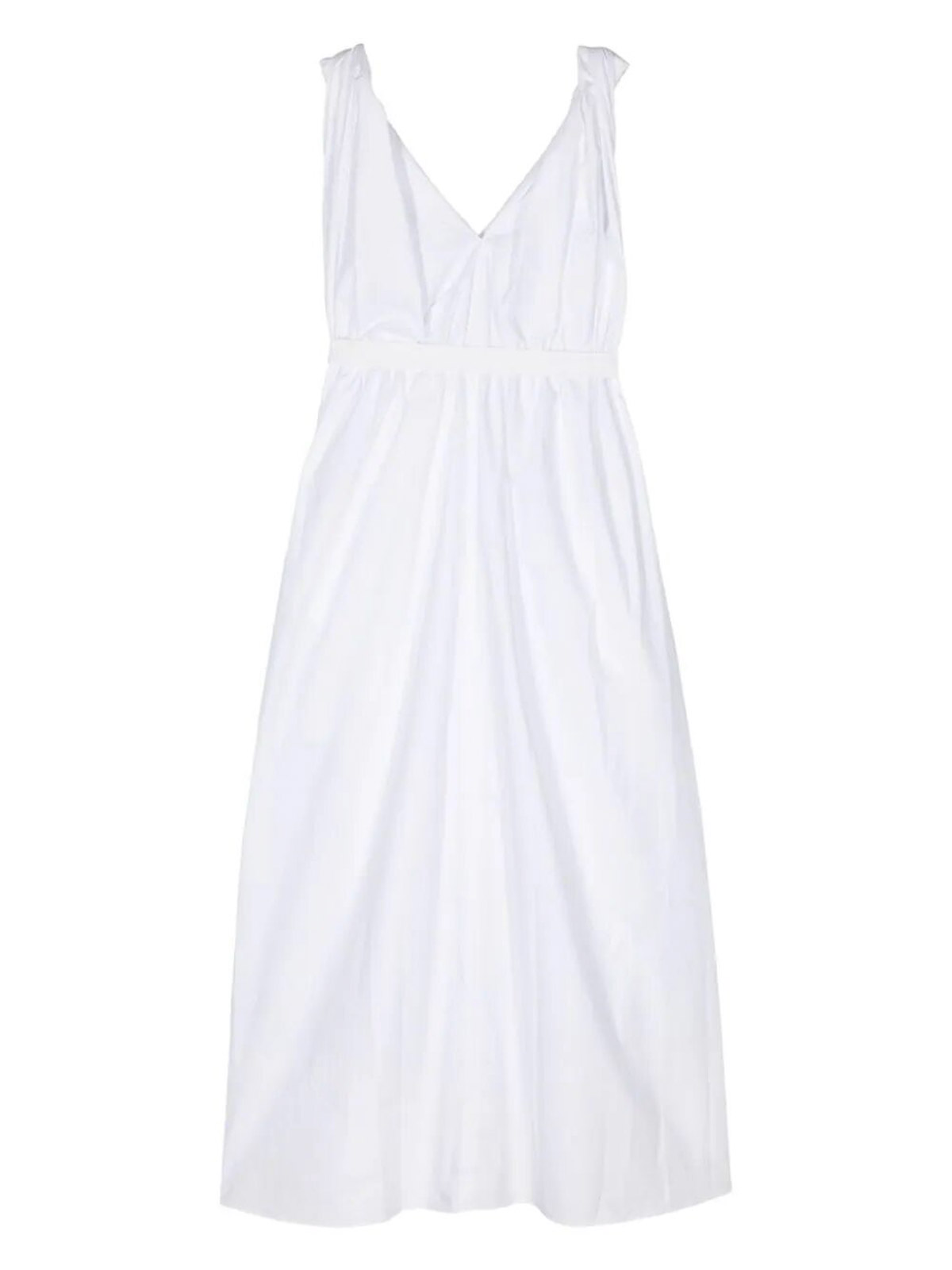 Shop Sofie D'hoore Elastic Waist Dress In Blanco