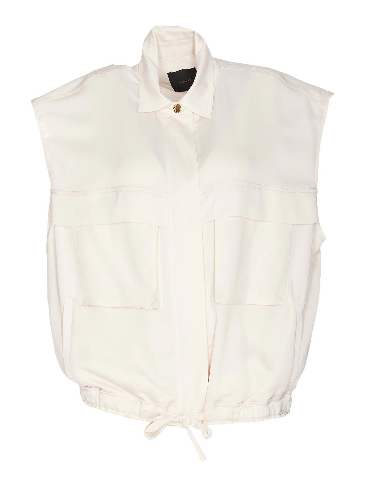 Pinko Eros Vest - White - Women | 103025A1PPN96 | thebs.com