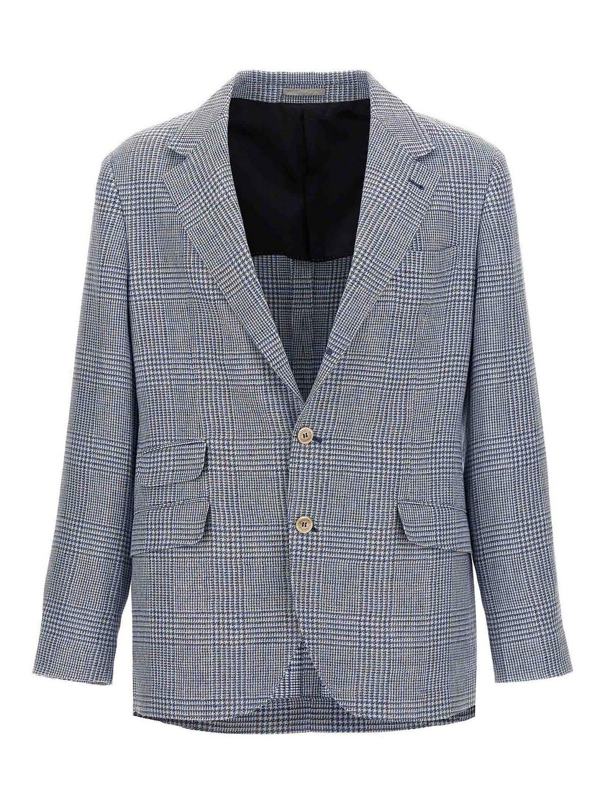 ボトムスその他 Brunello Cucinelli Monile Houndstooth Blazer BRUNELLO CUCINELLI Double-breasted houndstooth wool-blend