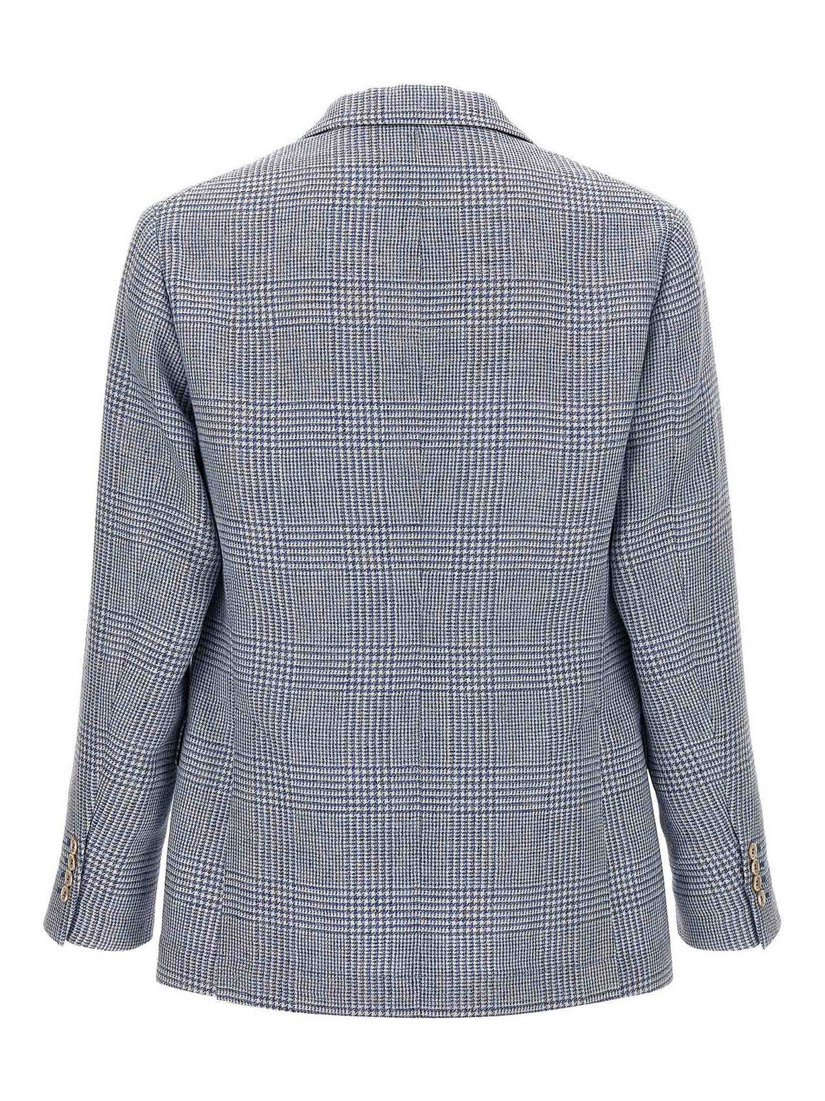 ボトムスその他 Brunello Cucinelli Monile Houndstooth Blazer BRUNELLO CUCINELLI Double-breasted houndstooth wool-blend