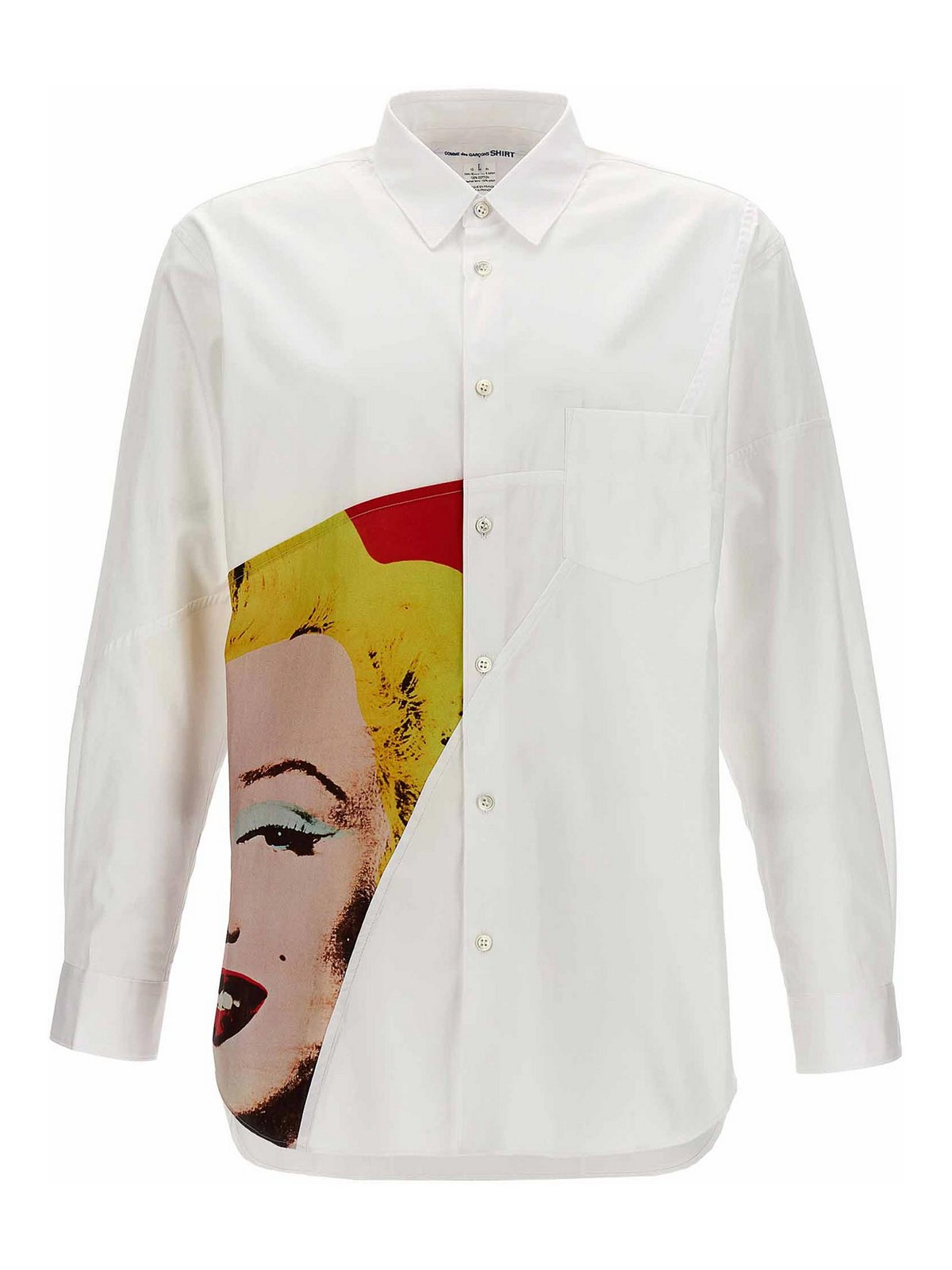 Shop Comme Des Garçons Andy Warhol Shirt In White