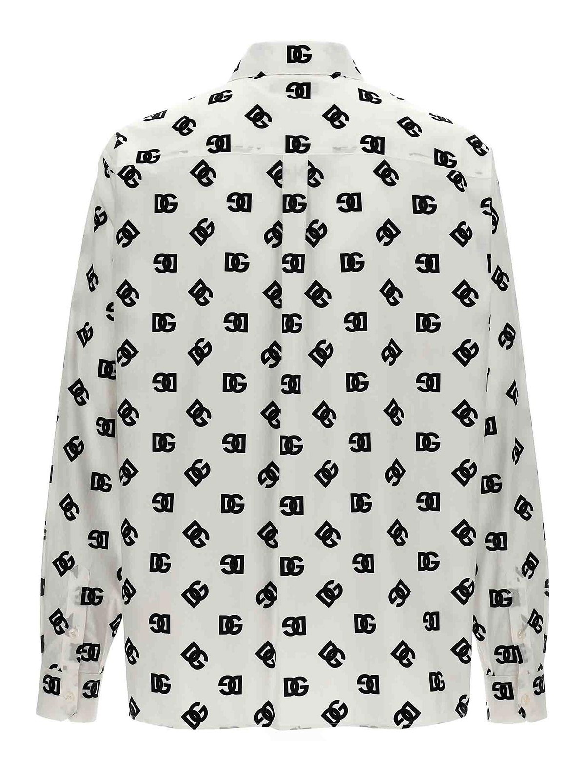 Shop Dolce & Gabbana All Over Logo Shirt In White