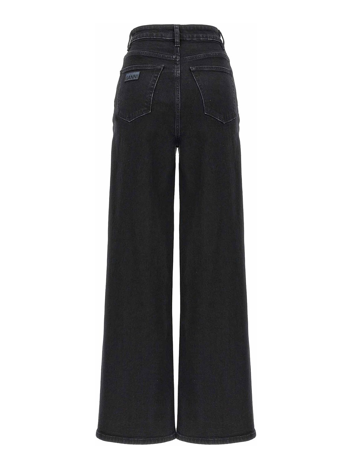 Shop Ganni Andi Jeans In Black