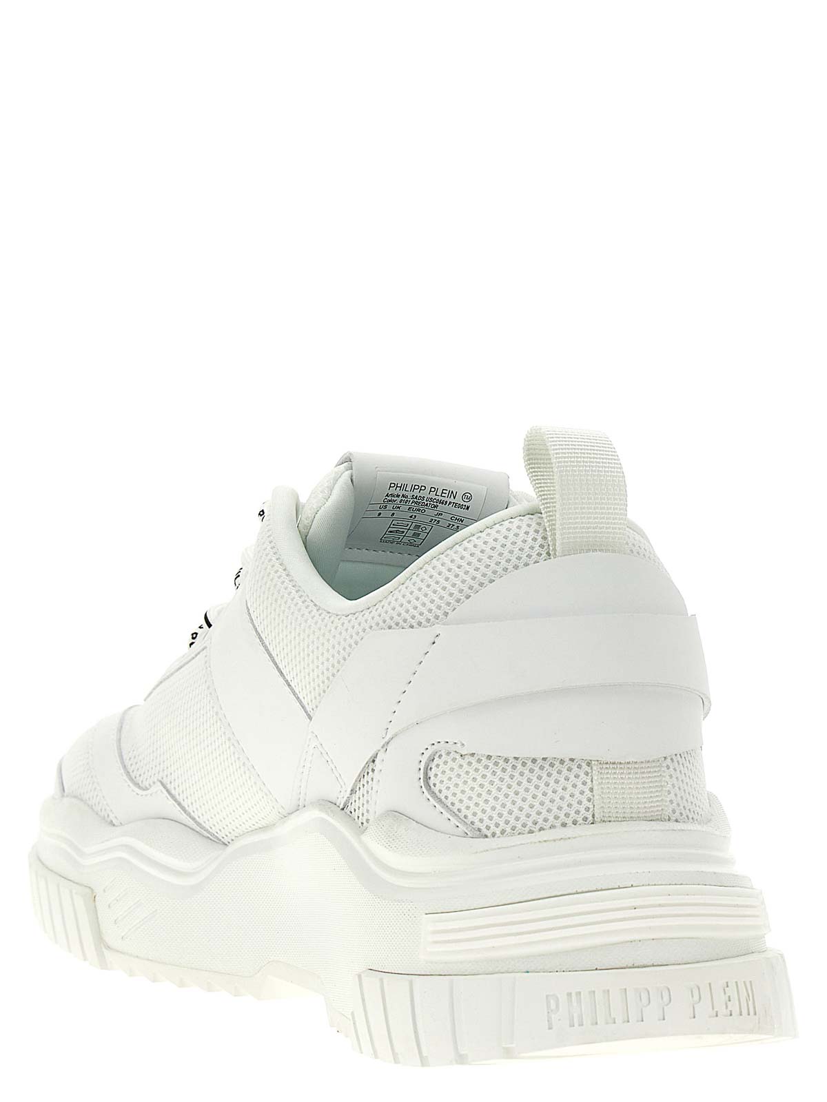 Shop Philipp Plein Predator Sneakers In White