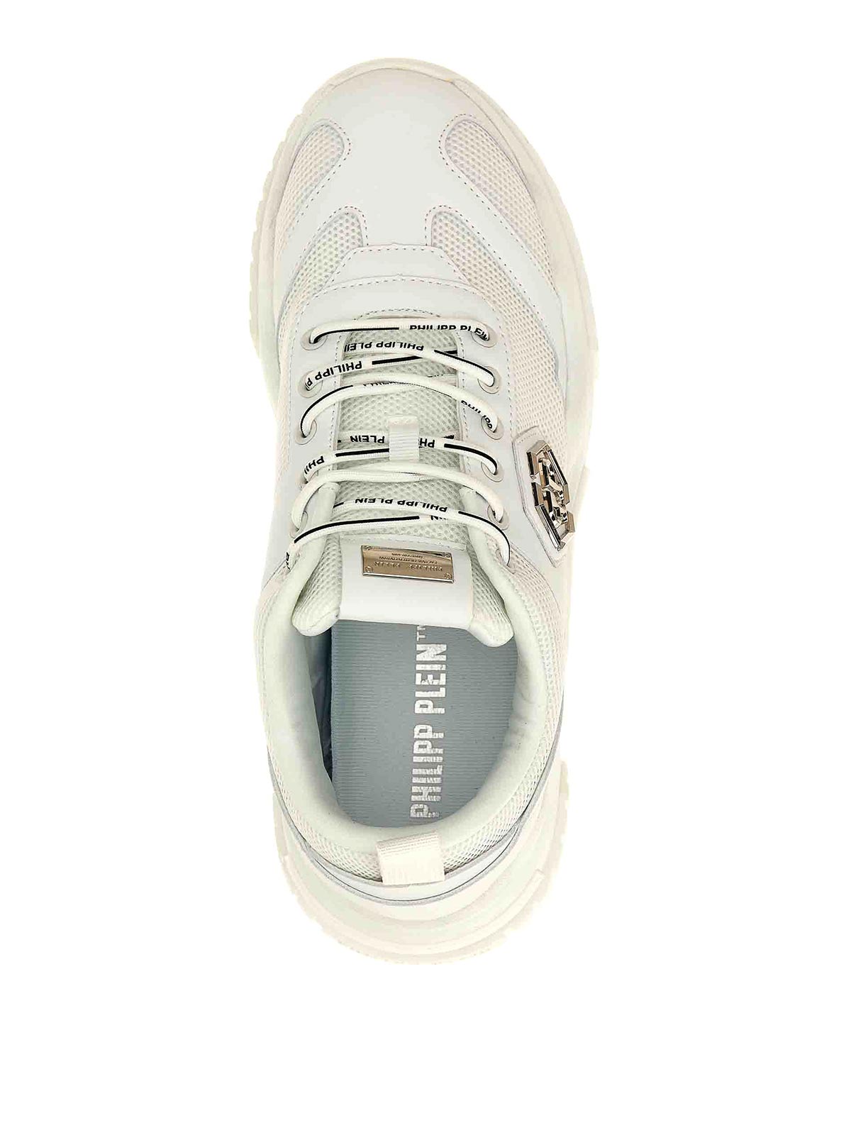 Shop Philipp Plein Predator Sneakers In White