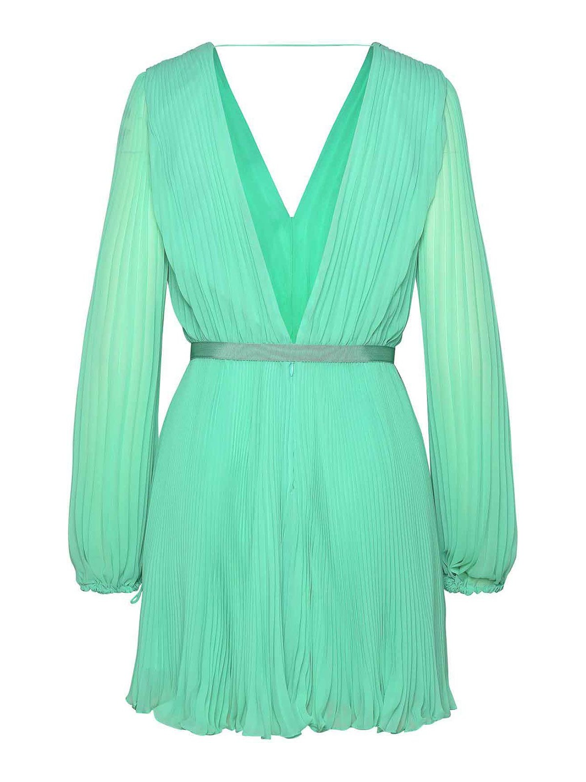 Shop Max Mara Visita Green Polyester Dress