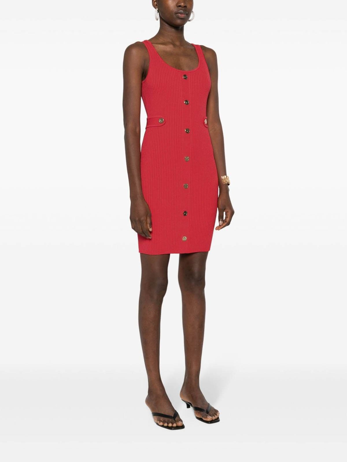 strapless open back dress Michael Michael Kors Long Sleeved V-Neck Midi Dress main image 1