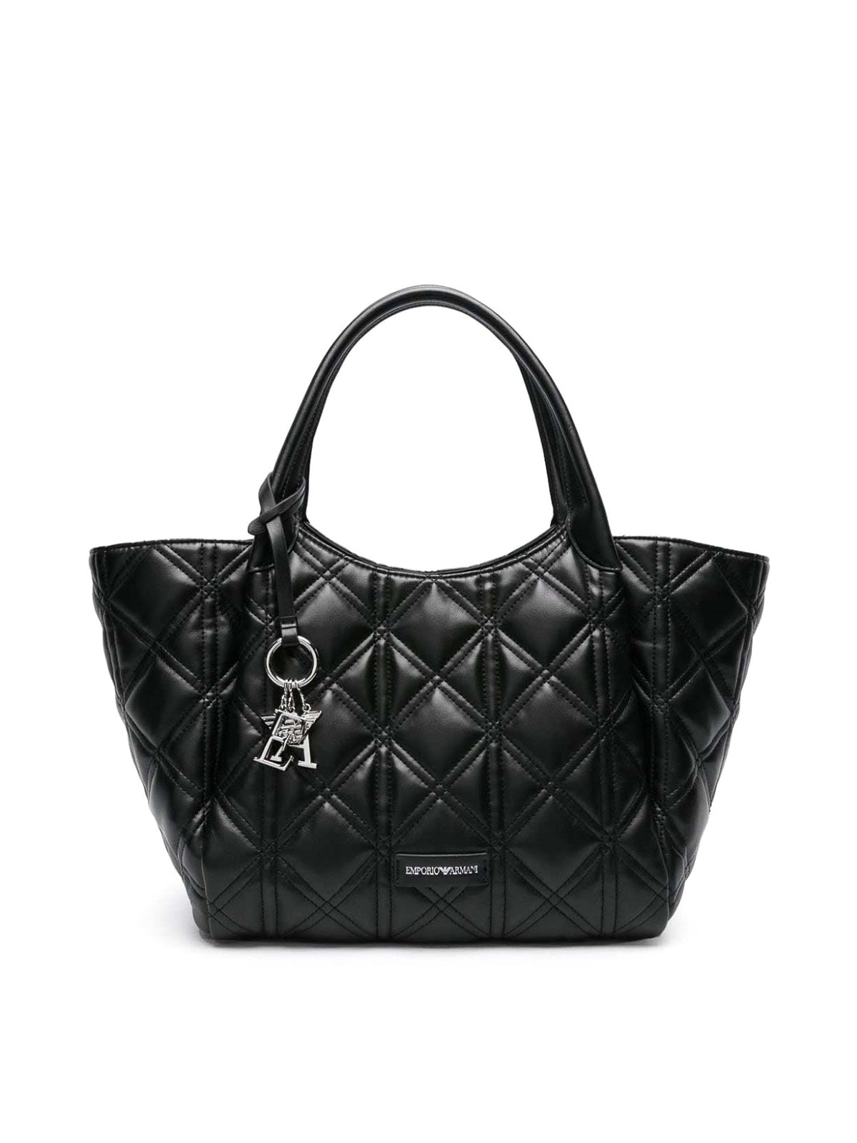 Shop Emporio Armani Quilted Medium Tote Bag In Negro