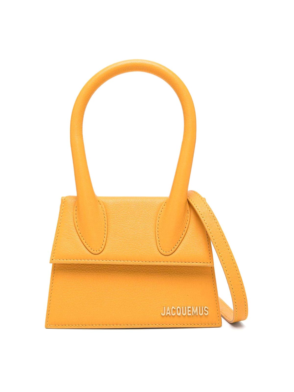 Shop Jacquemus Le Chiquito Moyen Handbag In Orange