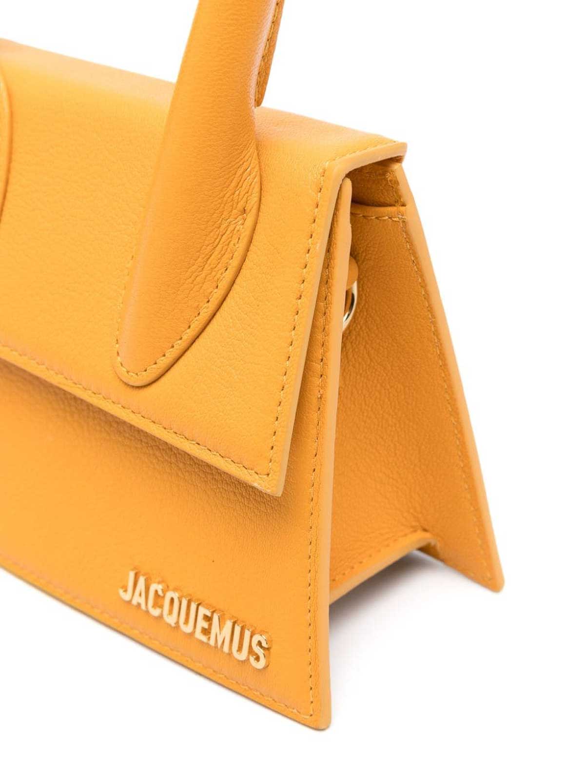 Shop Jacquemus Le Chiquito Moyen Handbag In Orange