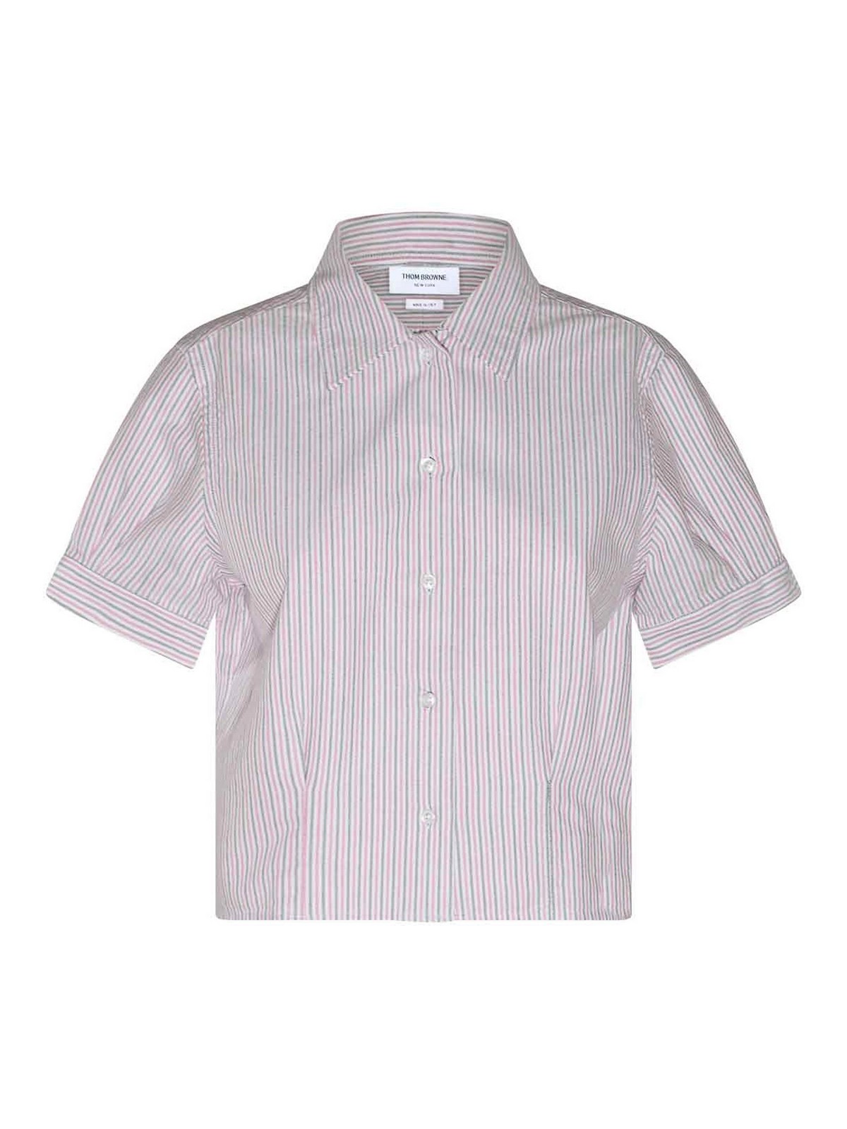 Thom Browne Multicolour Cotton Shirt In Pink