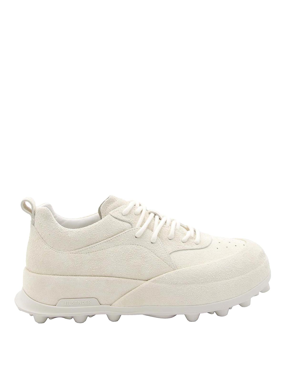Jil Sander Cream Suede Orb Sneakers - White | J32WS0040P5246102