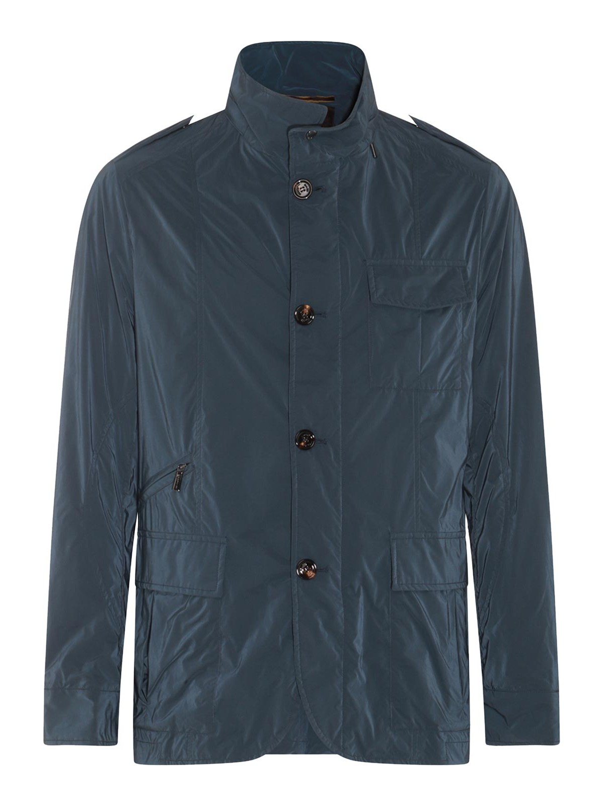 Moorer Giacca casual in denim blu Uomo MOUGI100051OSU0499