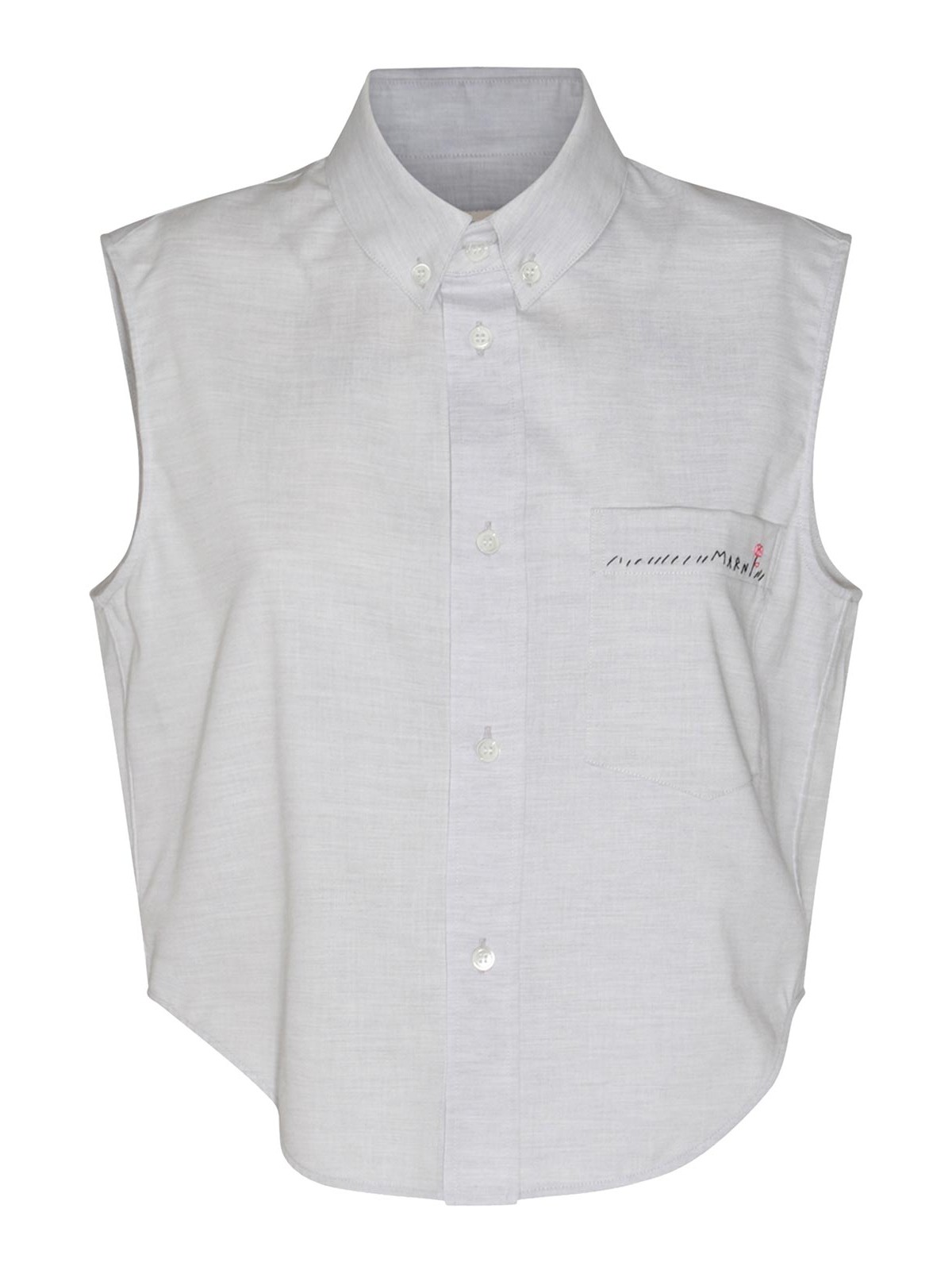 Shop Marni Grey Cotton Shirt