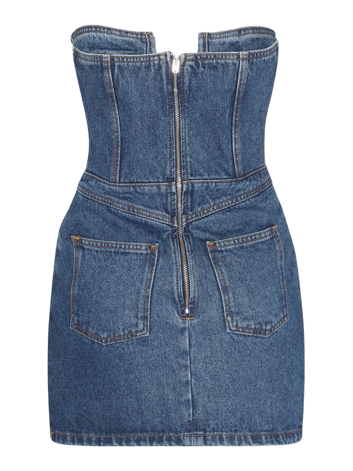 princess polly baby blue dress David Koma V-Neck Mini Dress in Blue, Women's Us2, UK6