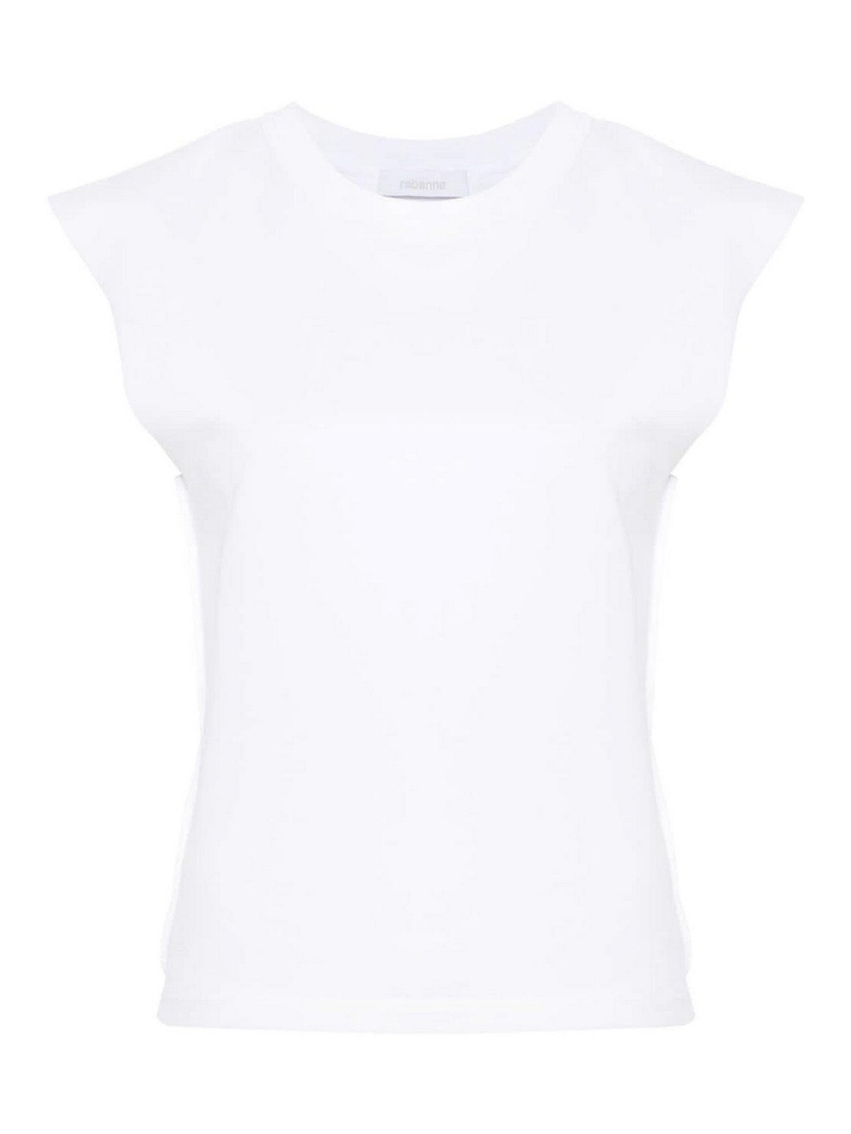 Shop Rabanne Cotton T-shirt With Chain Detail In White