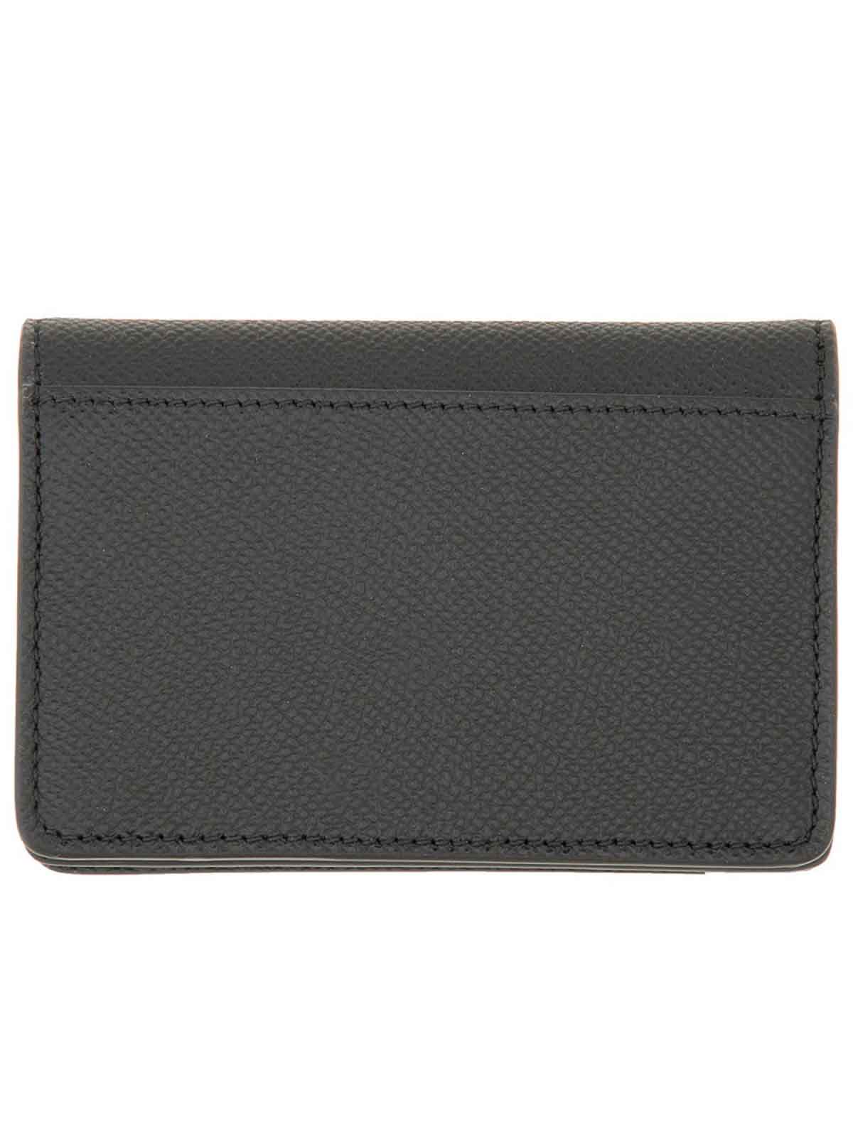 Shop Ferragamo Gancini Credit Card Holder In Black