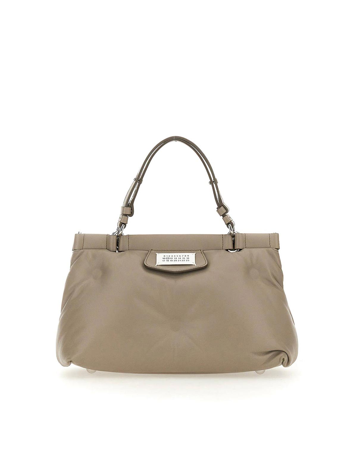 Shop Maison Margiela Glam Slam Handbag Small In Light Grey