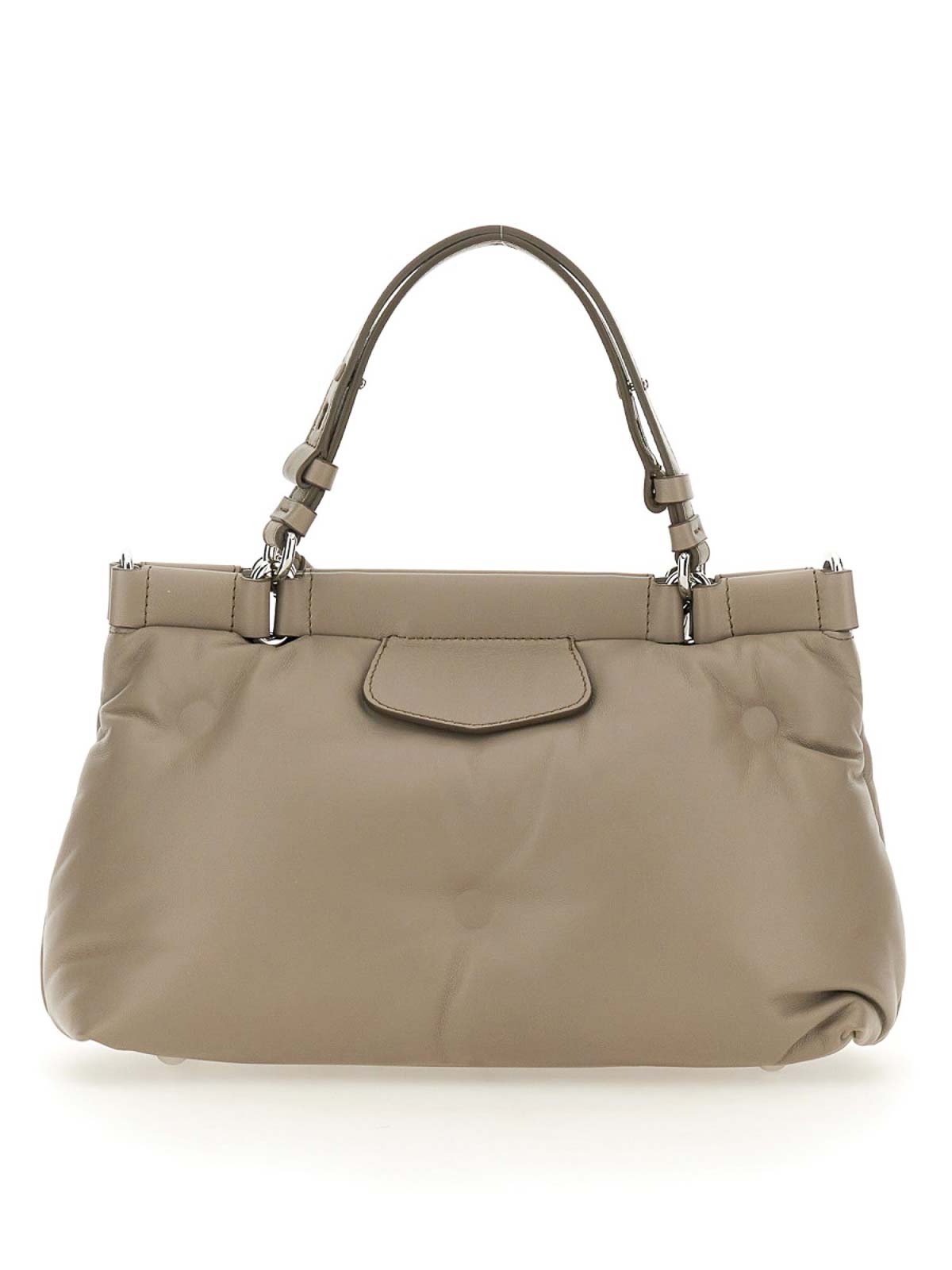 Shop Maison Margiela Glam Slam Handbag Small In Light Grey