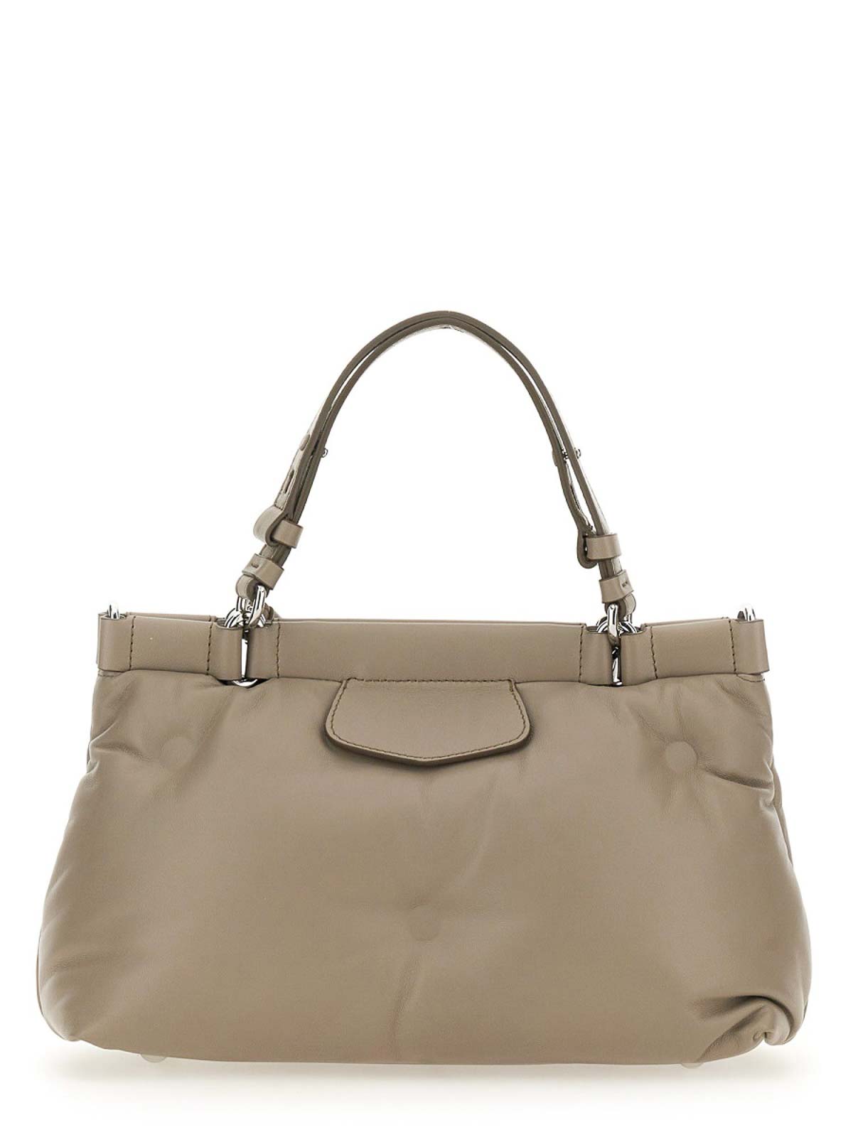 Shop Maison Margiela Glam Slam Handbag Small In Light Grey