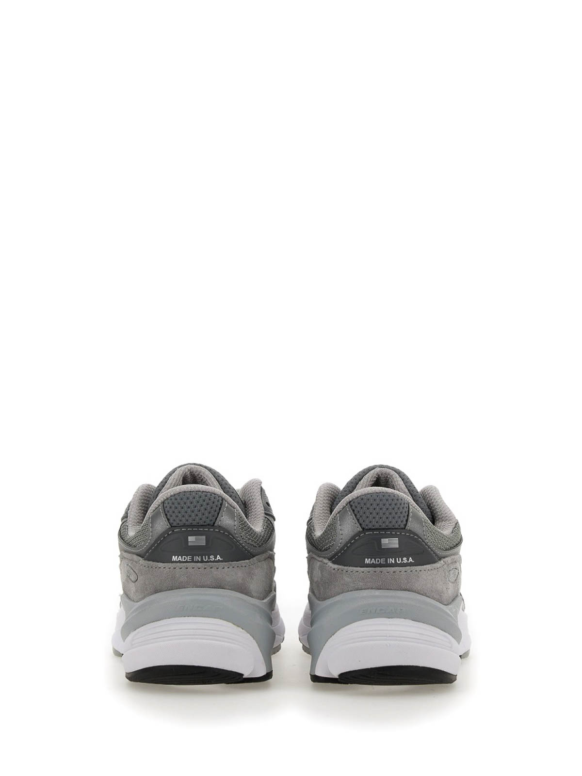 Shop New Balance Logo Sneakers In Grey