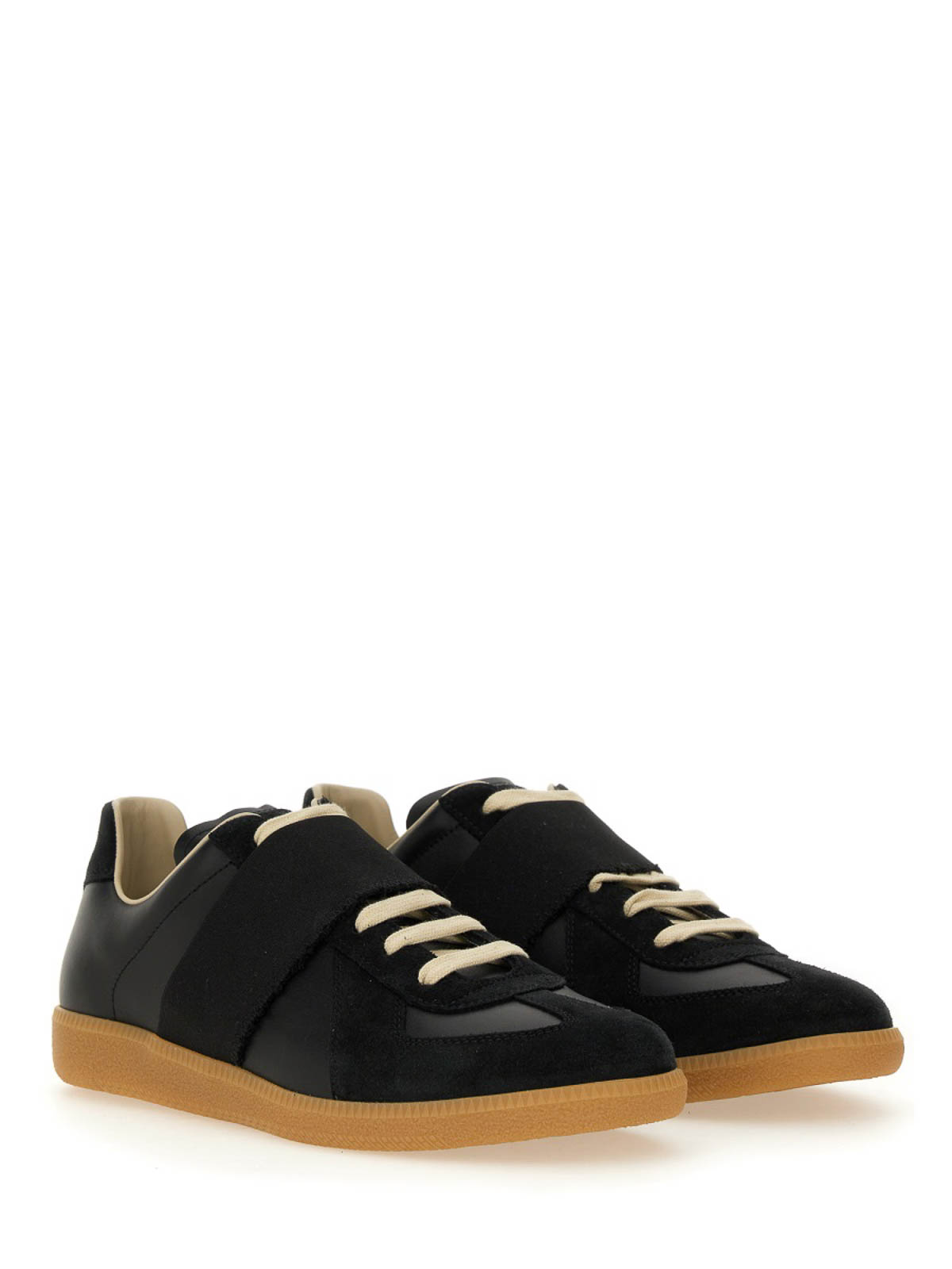 Shop Maison Margiela Replica Sneakers In Black