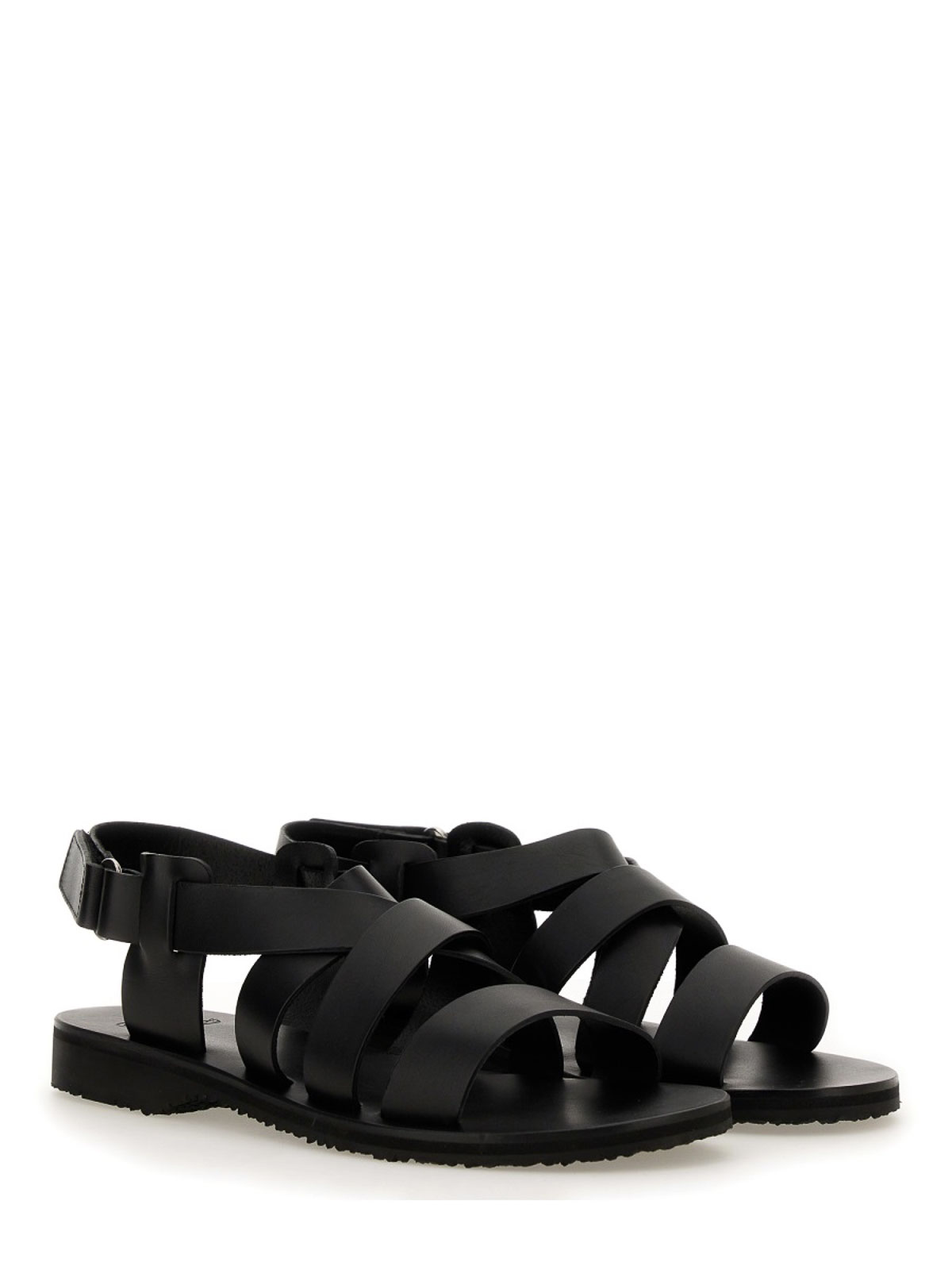 Shop Paraboot Noumea Sandals In Black