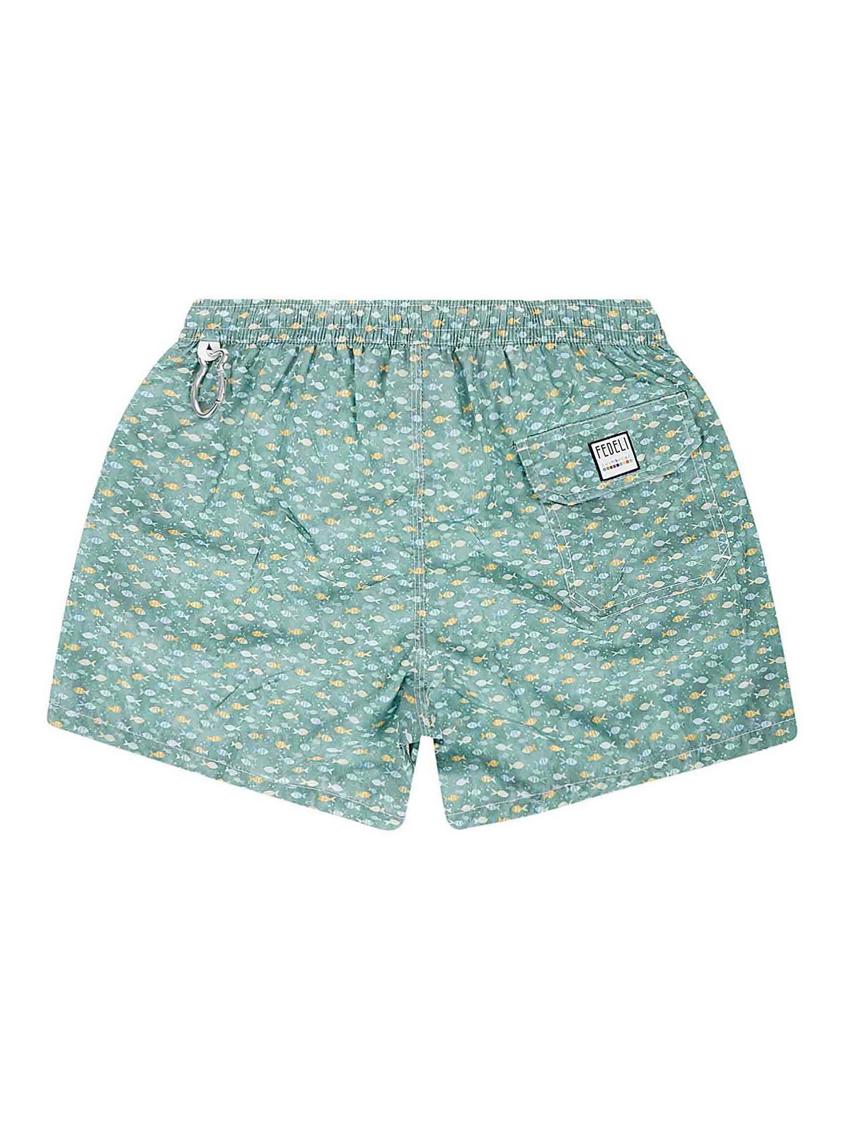 Shop Fedeli Madeira Swimming Trunk In Green