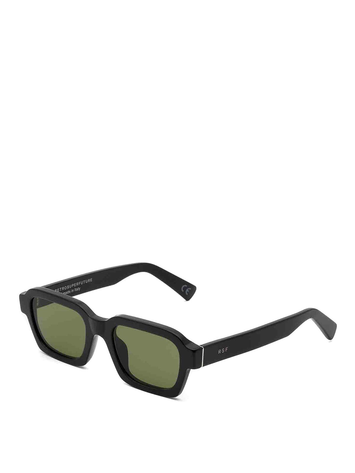 Shop Retro Super Future Glasses In Black