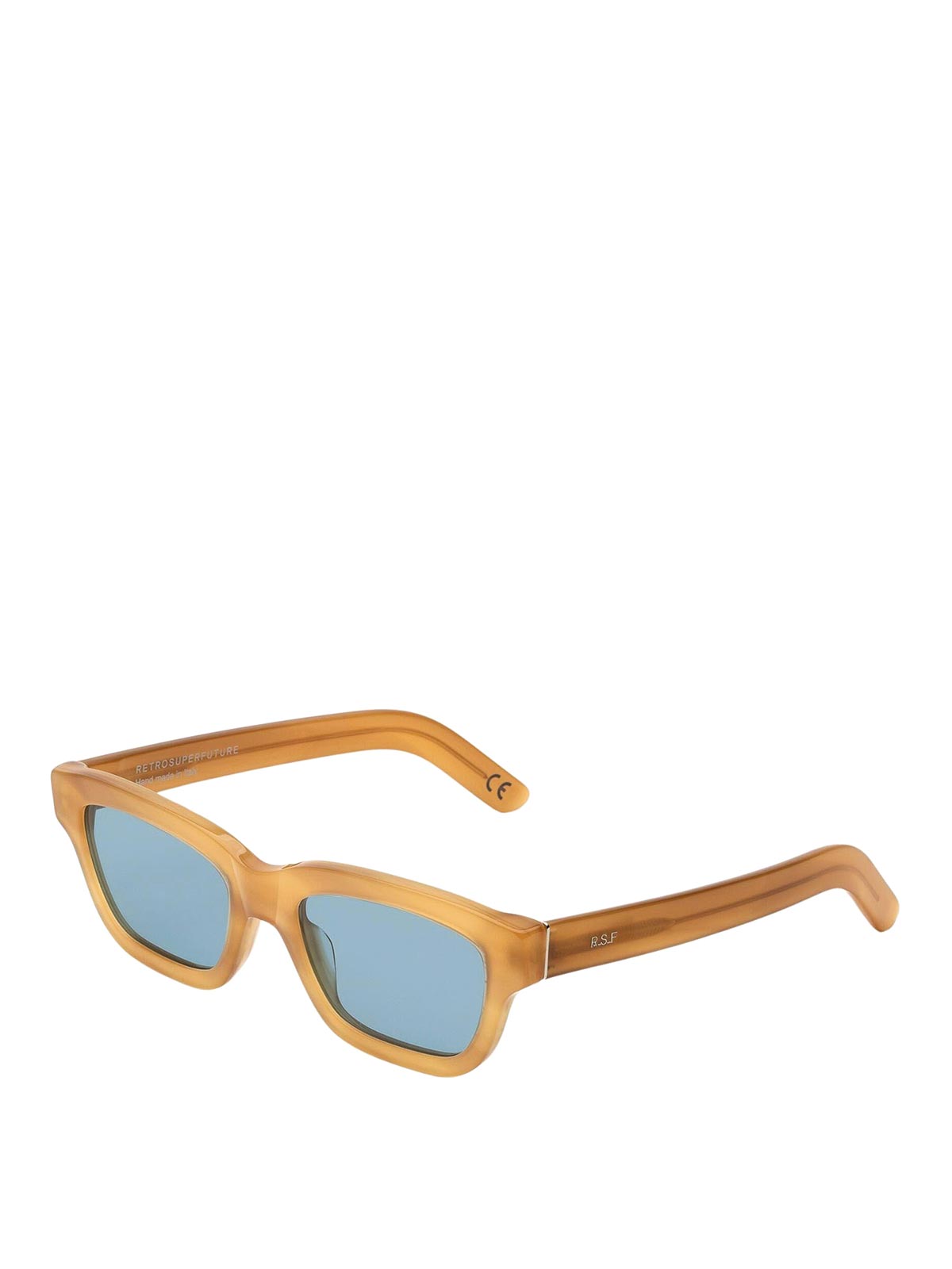 Shop Retro Super Future Glasses In Camel