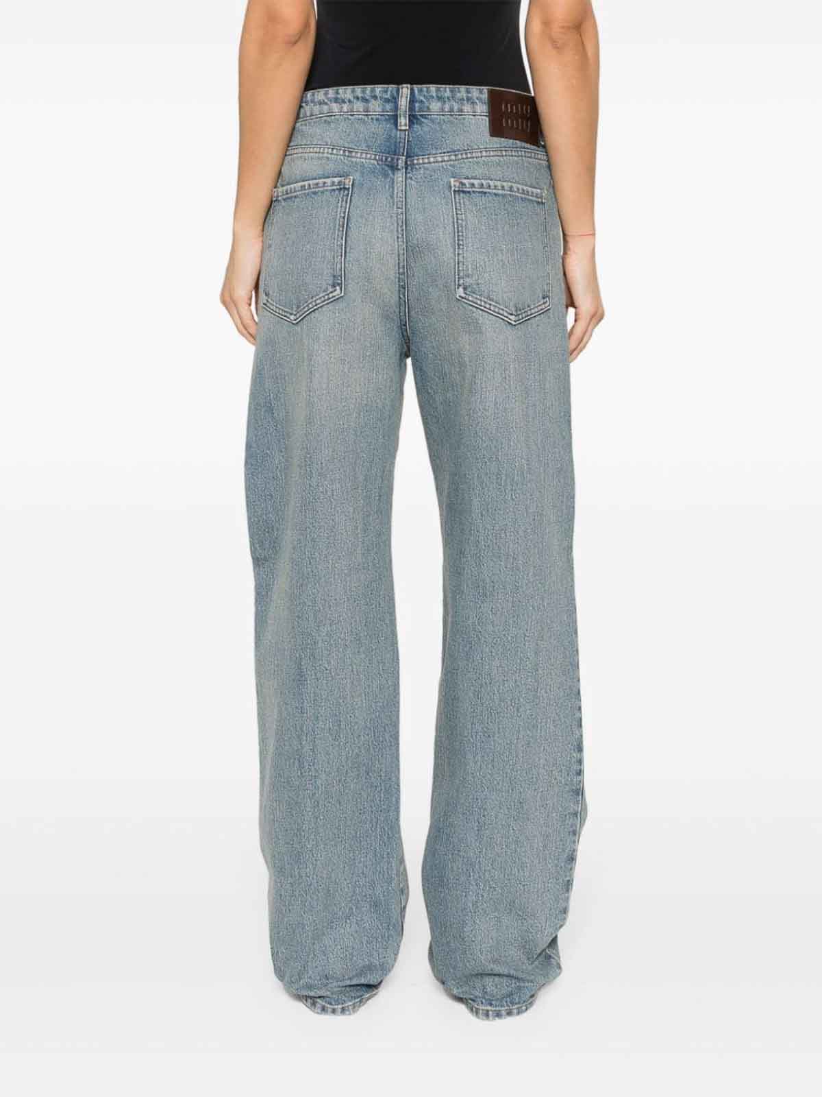 Miu Miu Straight-Leg Jeans blau Casual-Look 2024