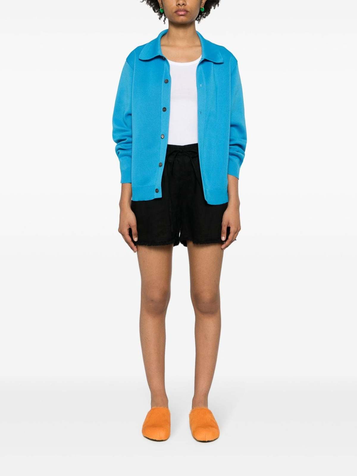 ショートパンツ PAROSH SS24 SHORTS (D210564 BEACH24013) P.A.R.O.S.H. ショートパンツ - 黒 | D210564BEACH24013